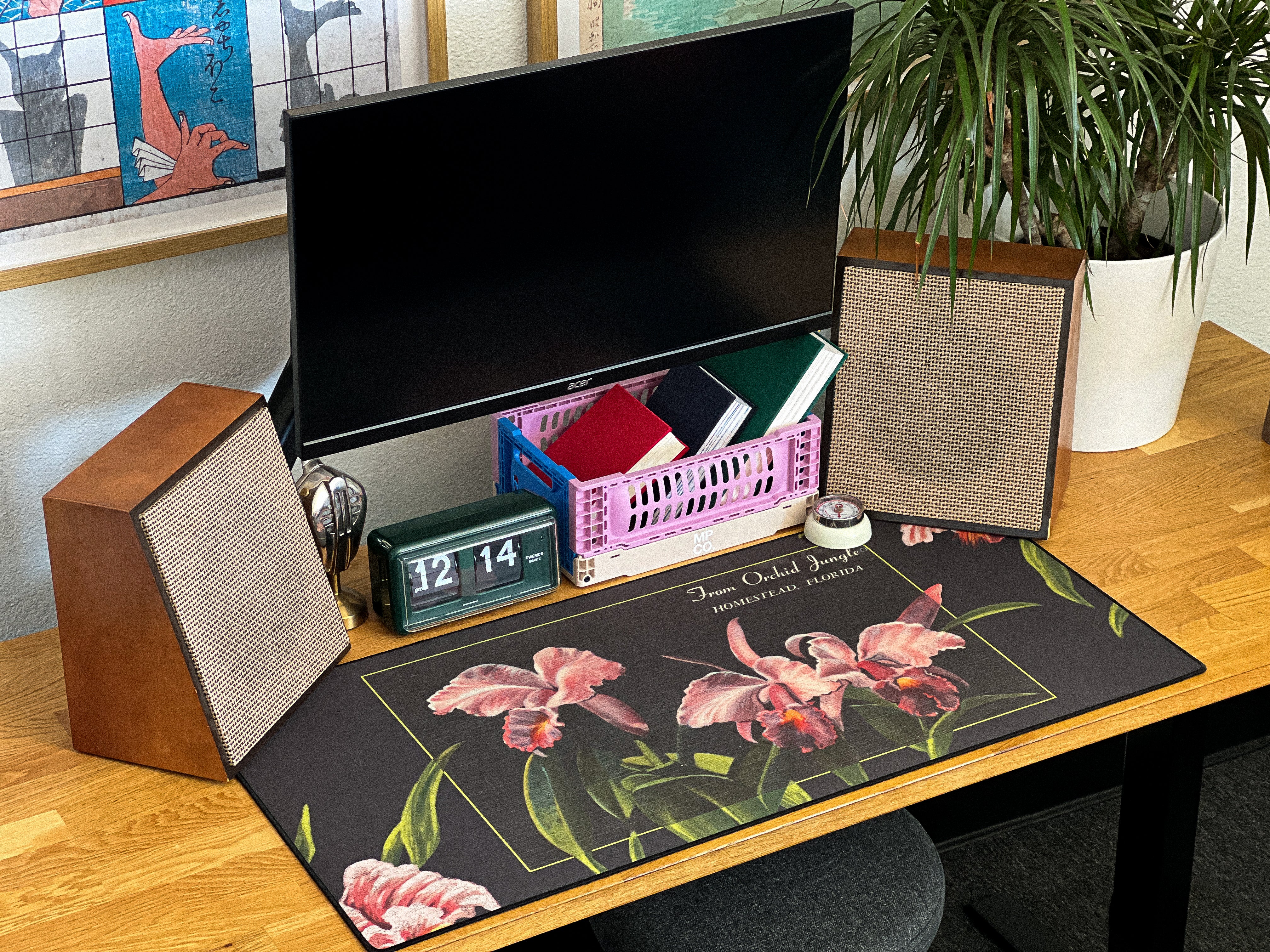 Orchid Jungle - Original desk setup