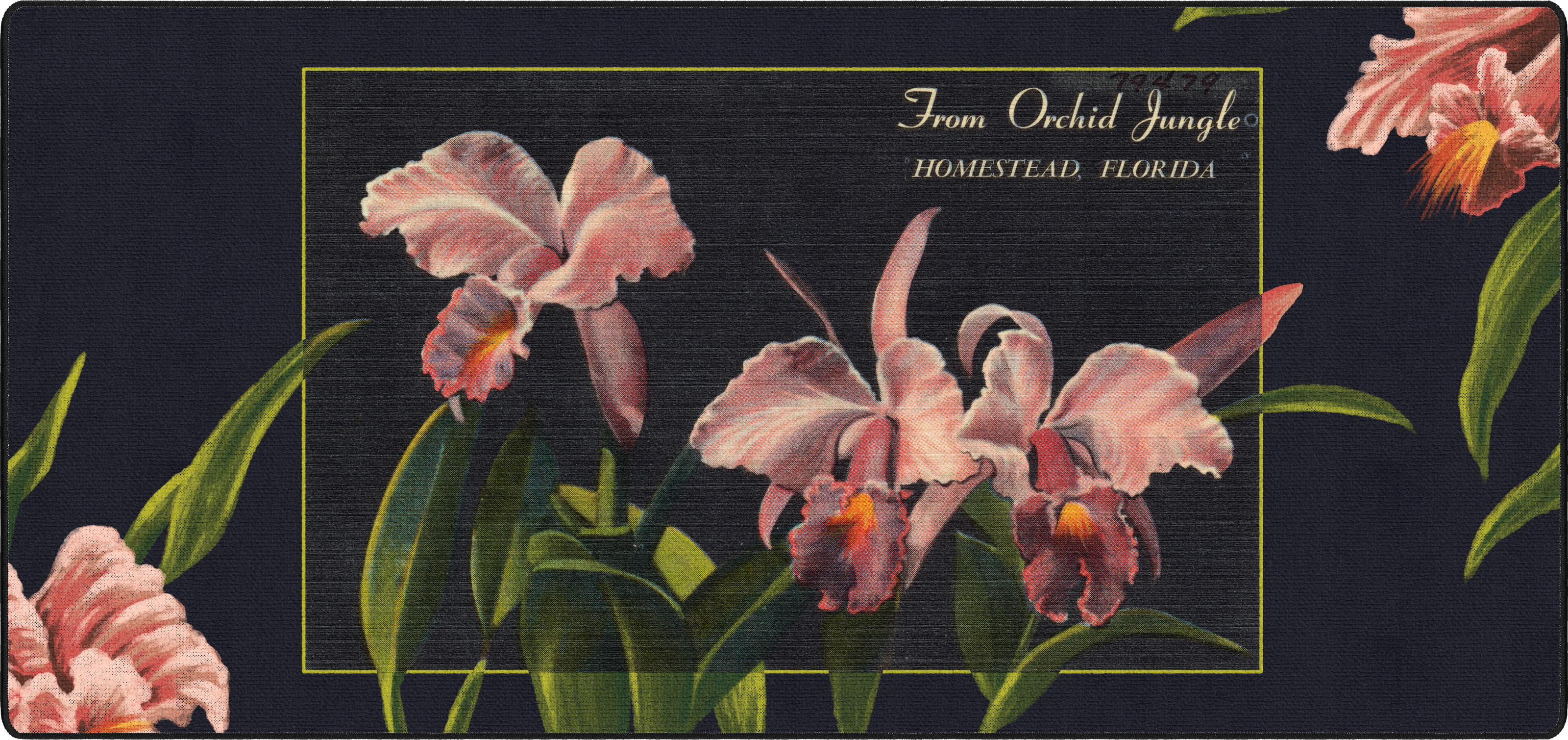 Orchid Jungle mousepad thumbnail, Original, Large/XXL