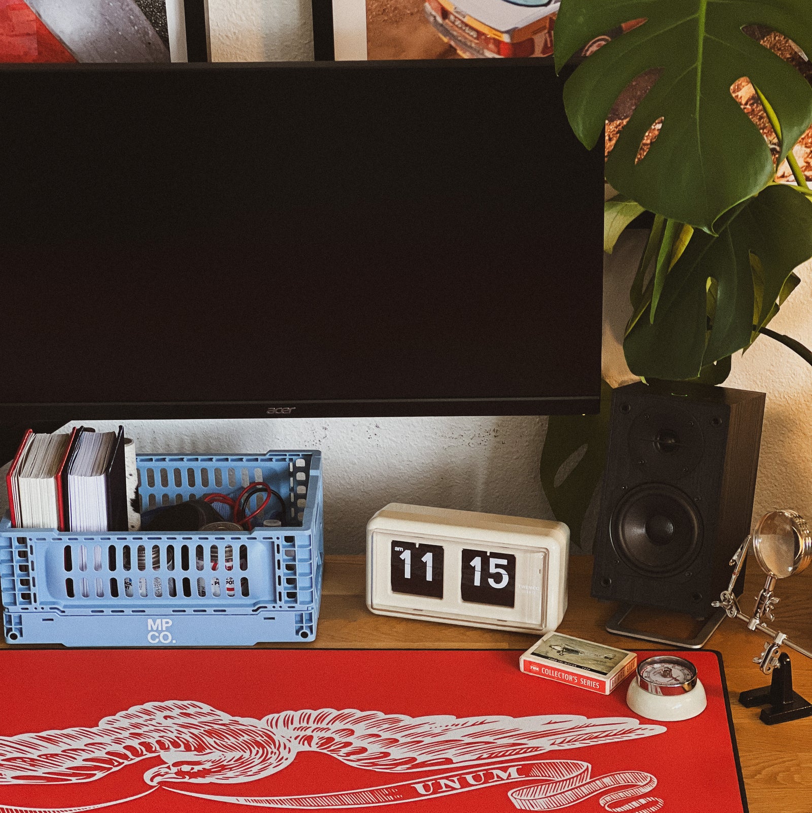 Out of Many, One - Navy Blue desk setup