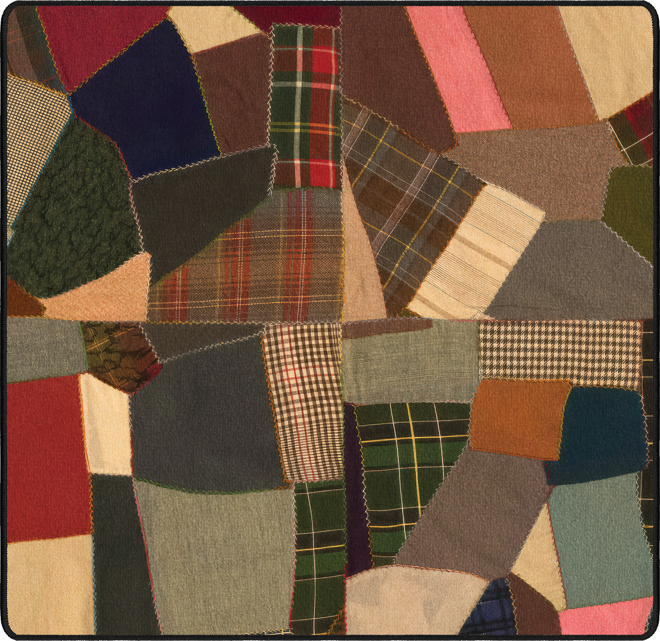 Patchwork mousepad thumbnail, multicolored, Medium/Small