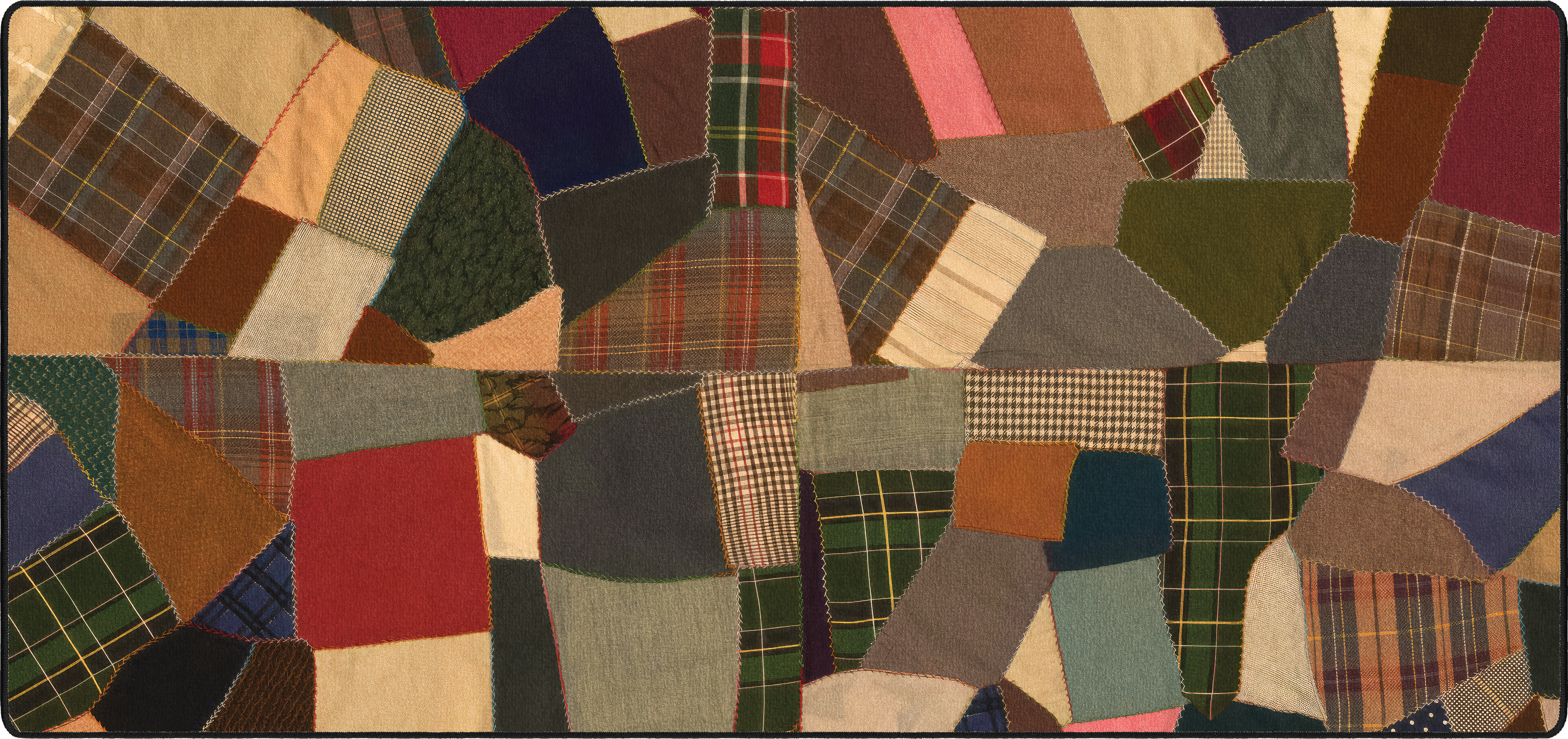 Patchwork mousepad thumbnail, multicolored, Large/XXL