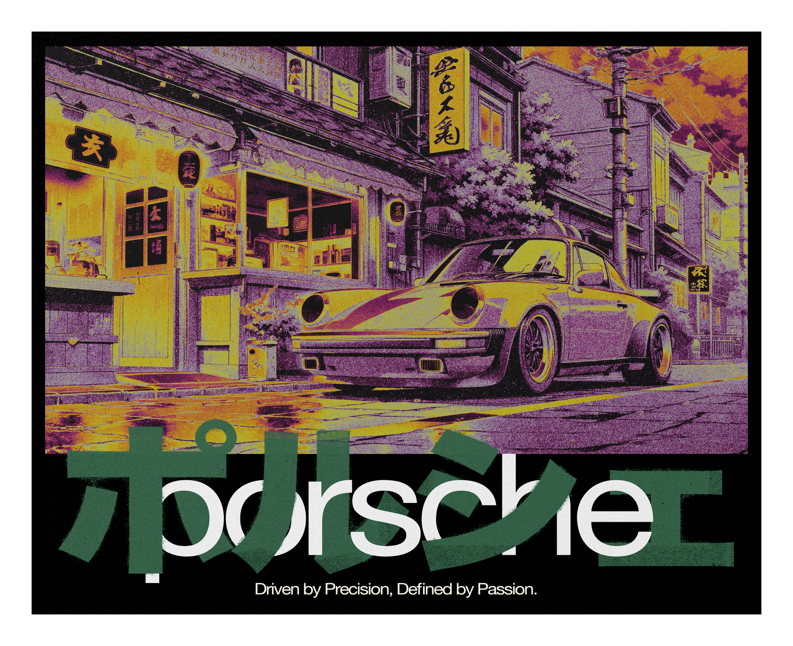 Porsche 911 Carrera - Racing Illustration