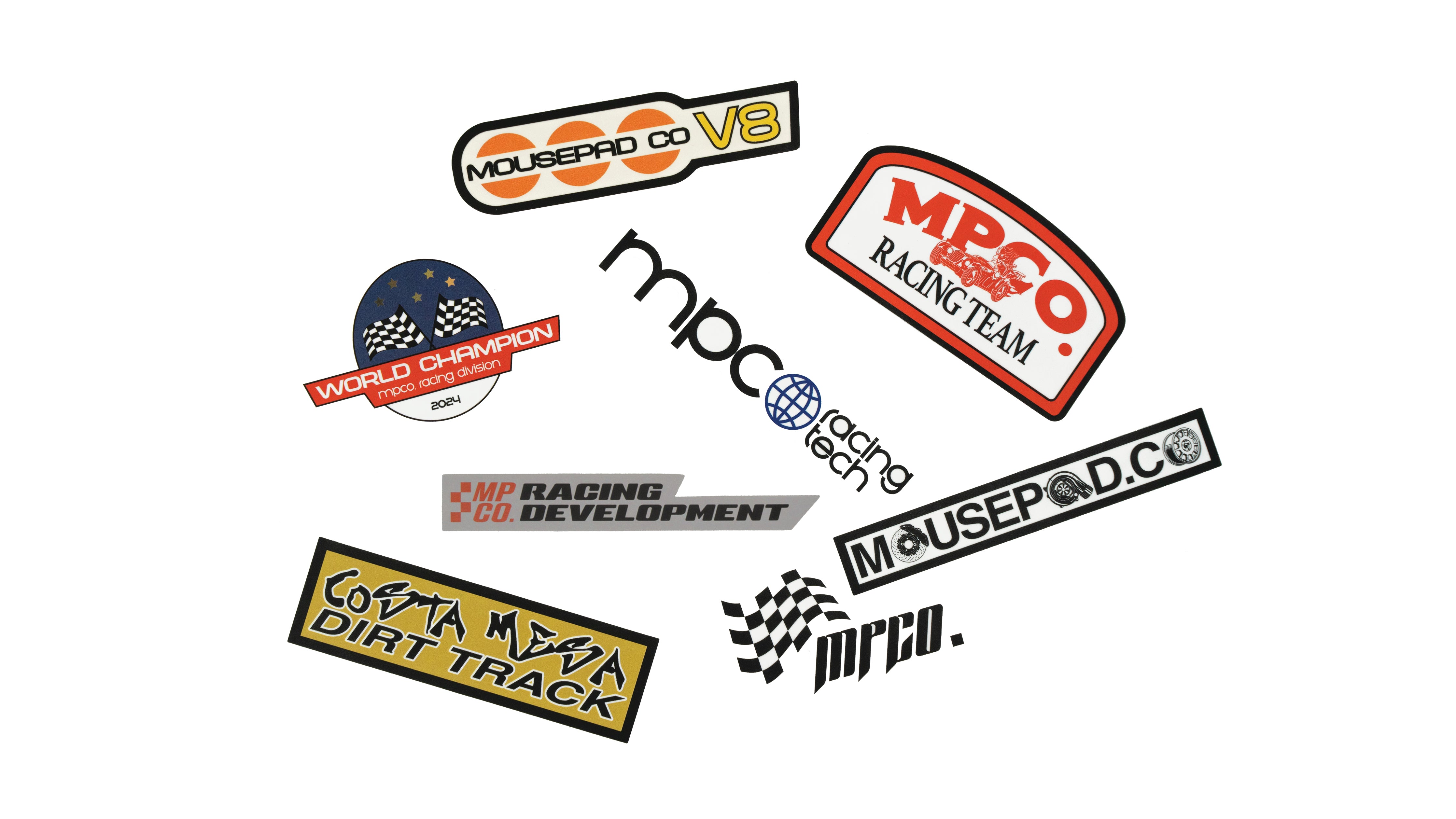 "The Racing Sticker Pack" - The Mousepad Company