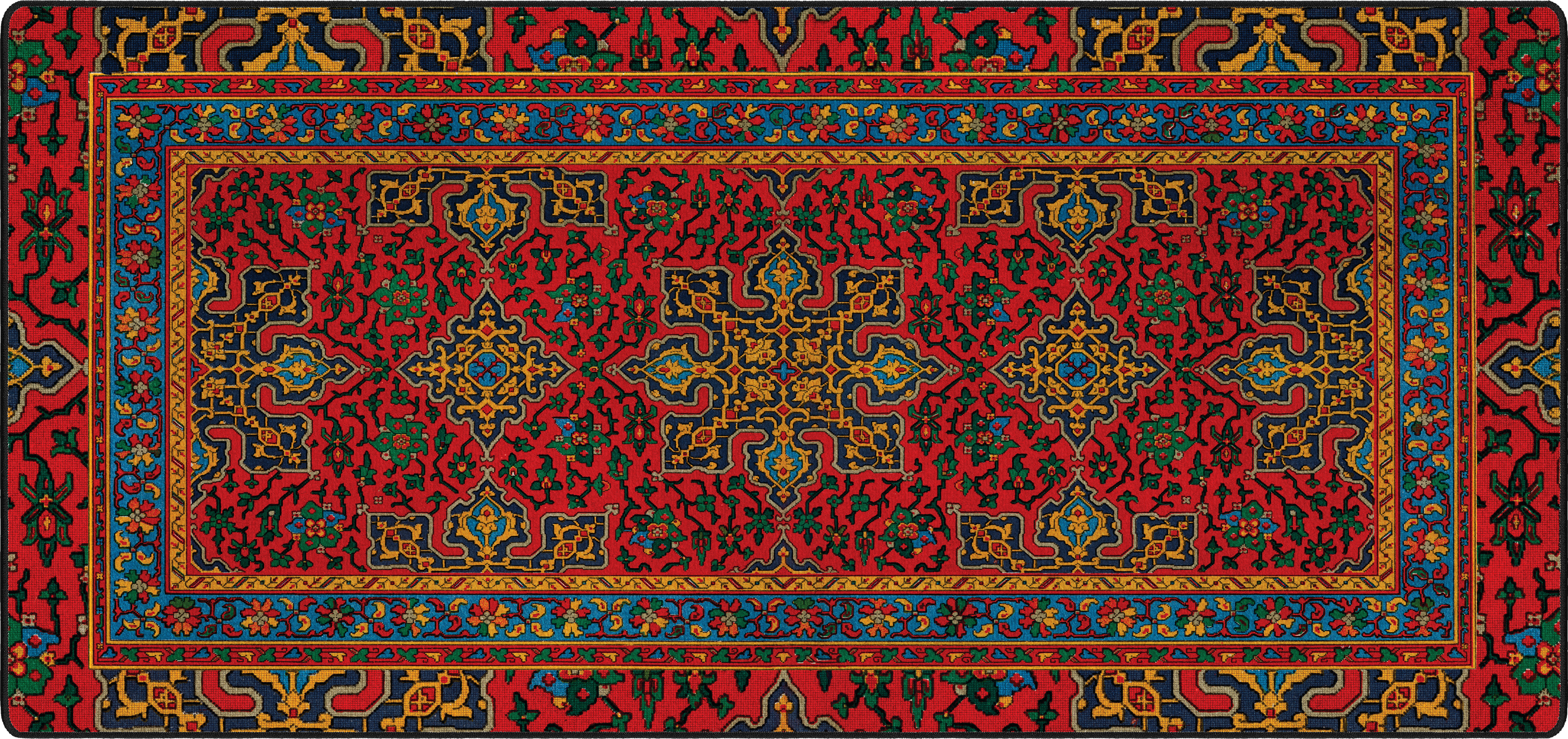 Royal Medallions mousepad thumbnail, Red/Amber, Large/XXL