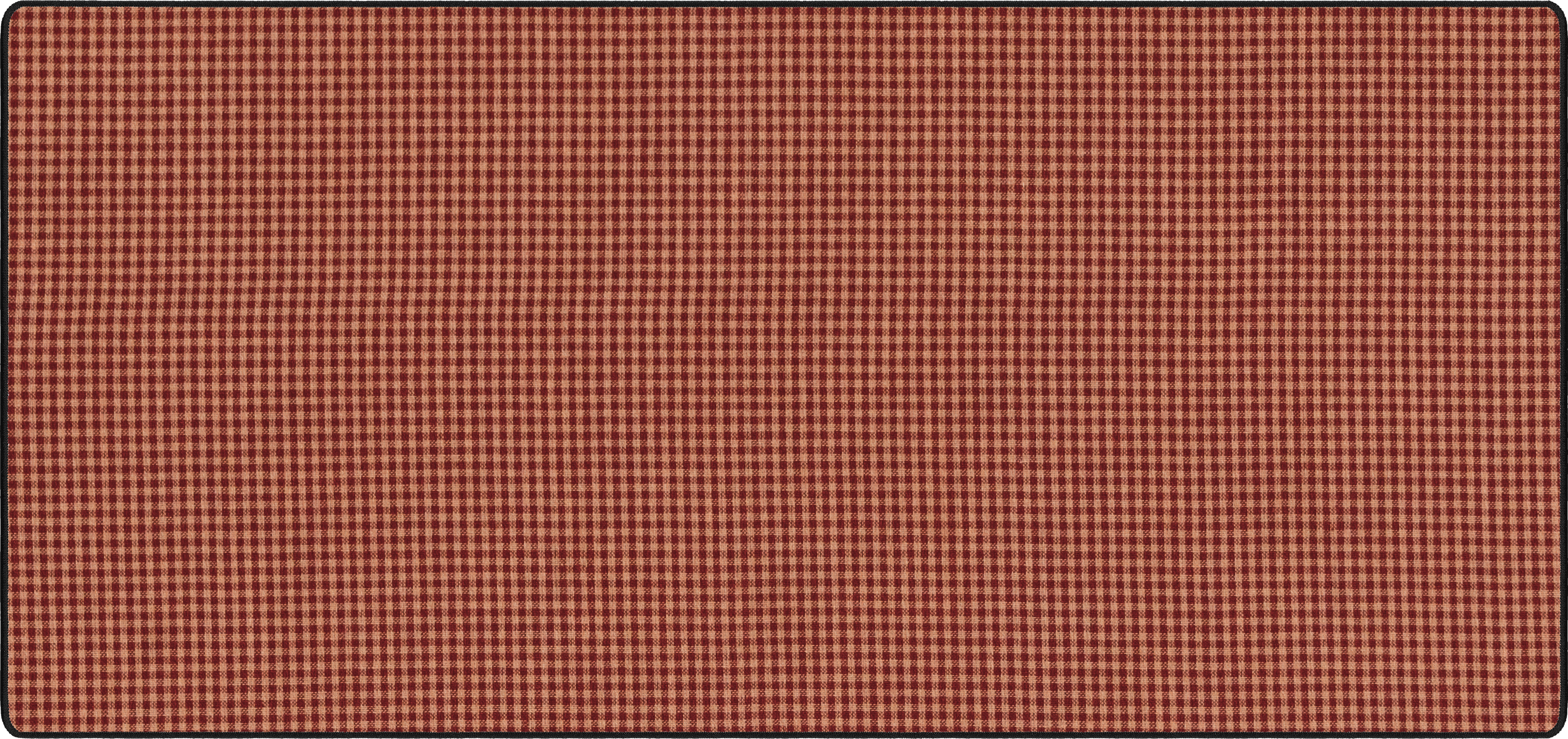 Rust Shepherd's Check mousepad thumbnail, Rust, Large/XXL