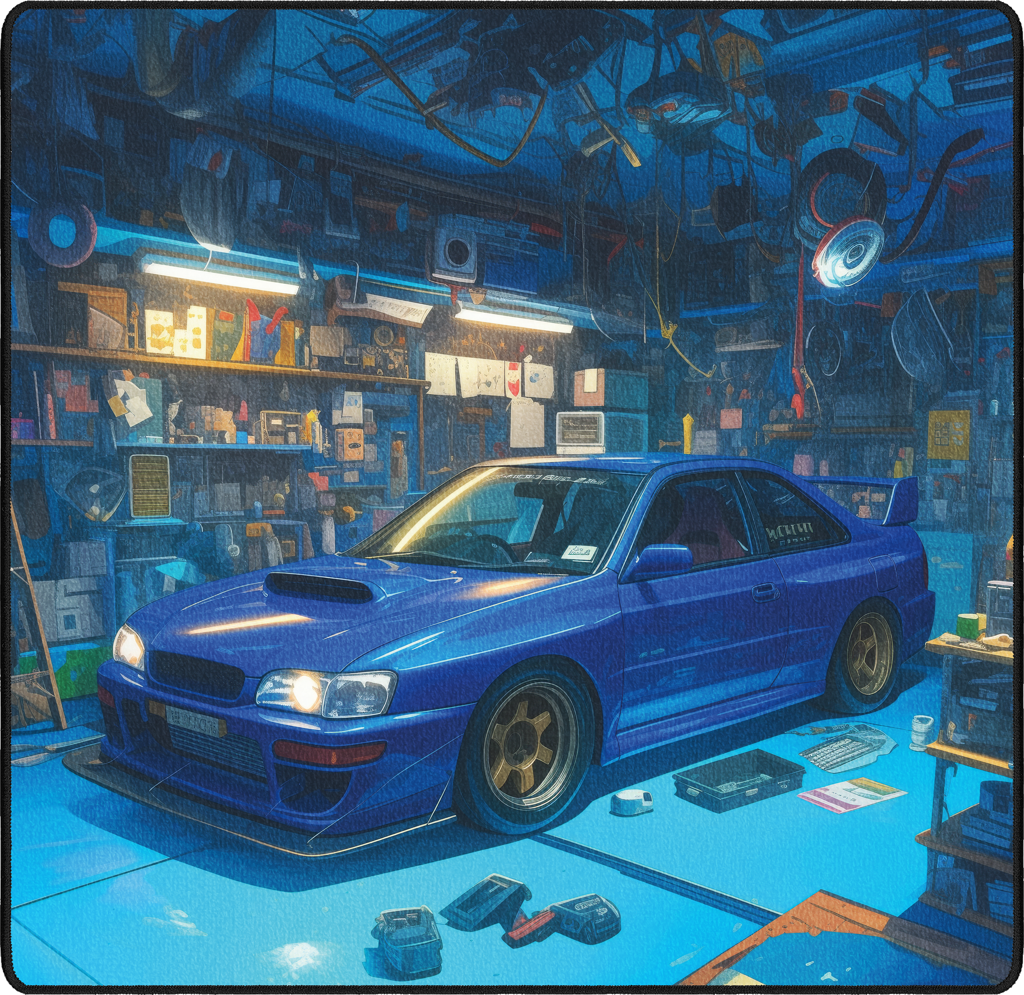 Sakura's Subaru mousepad thumbnail, Original, Medium/Small