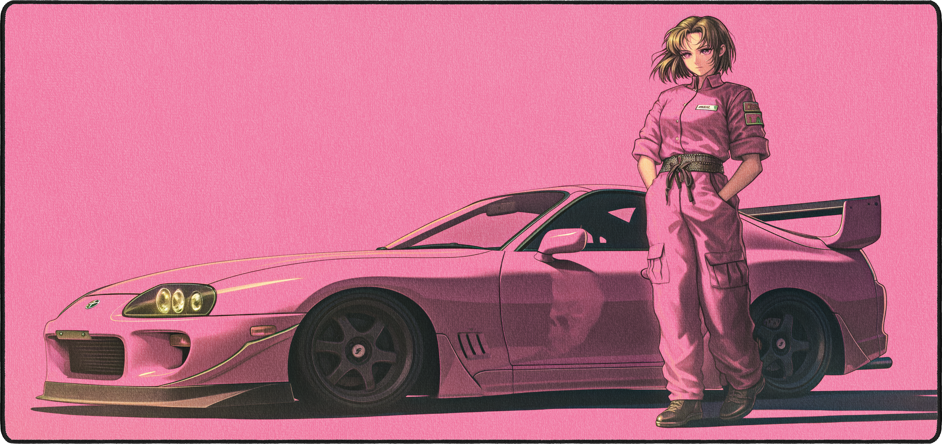 Shinobu?s Supra mousepad thumbnail, Pink, Large/XXL