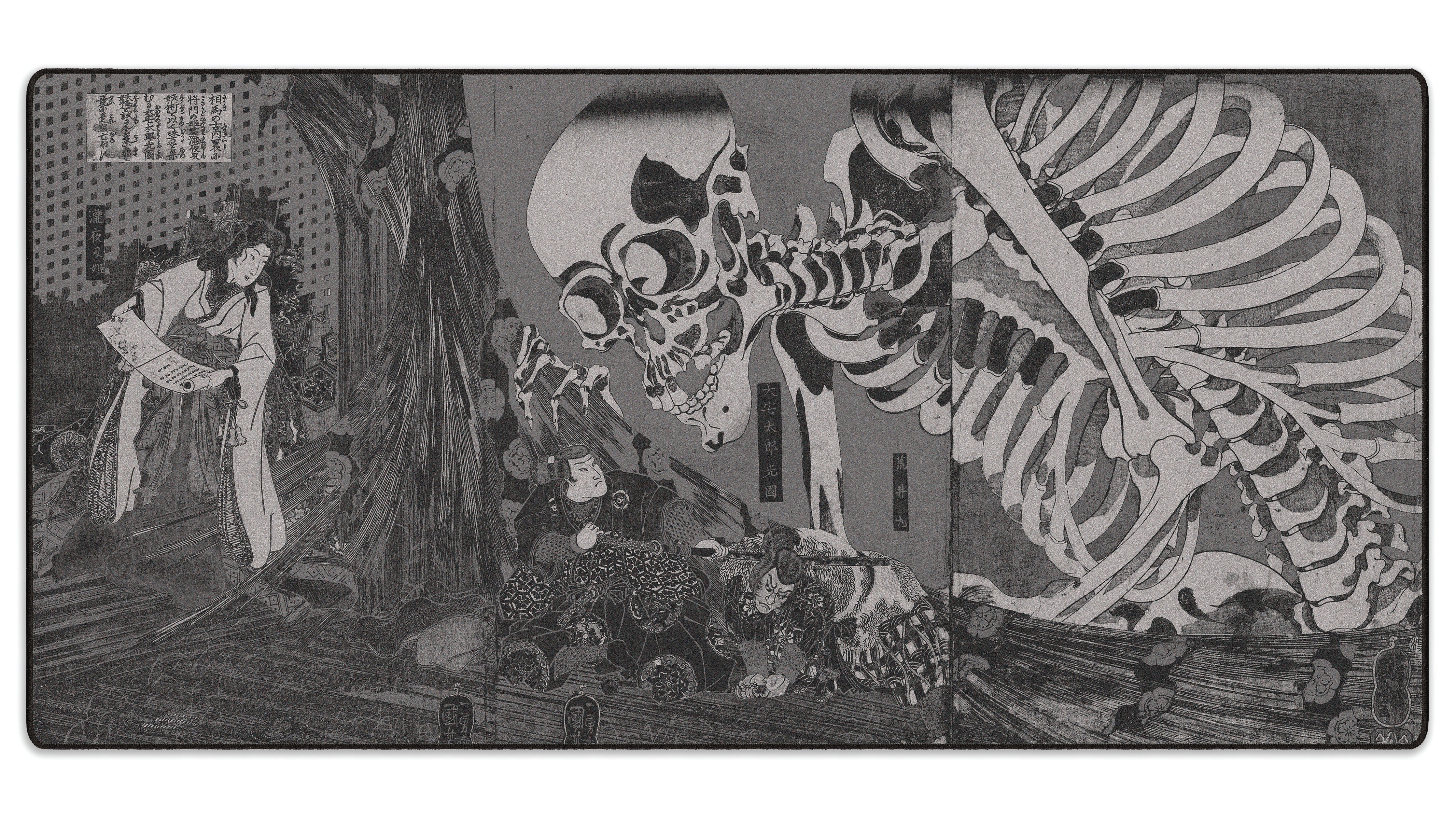Skeleton Spectre, by Utagawa Kuniyoshi - The Mousepad Company