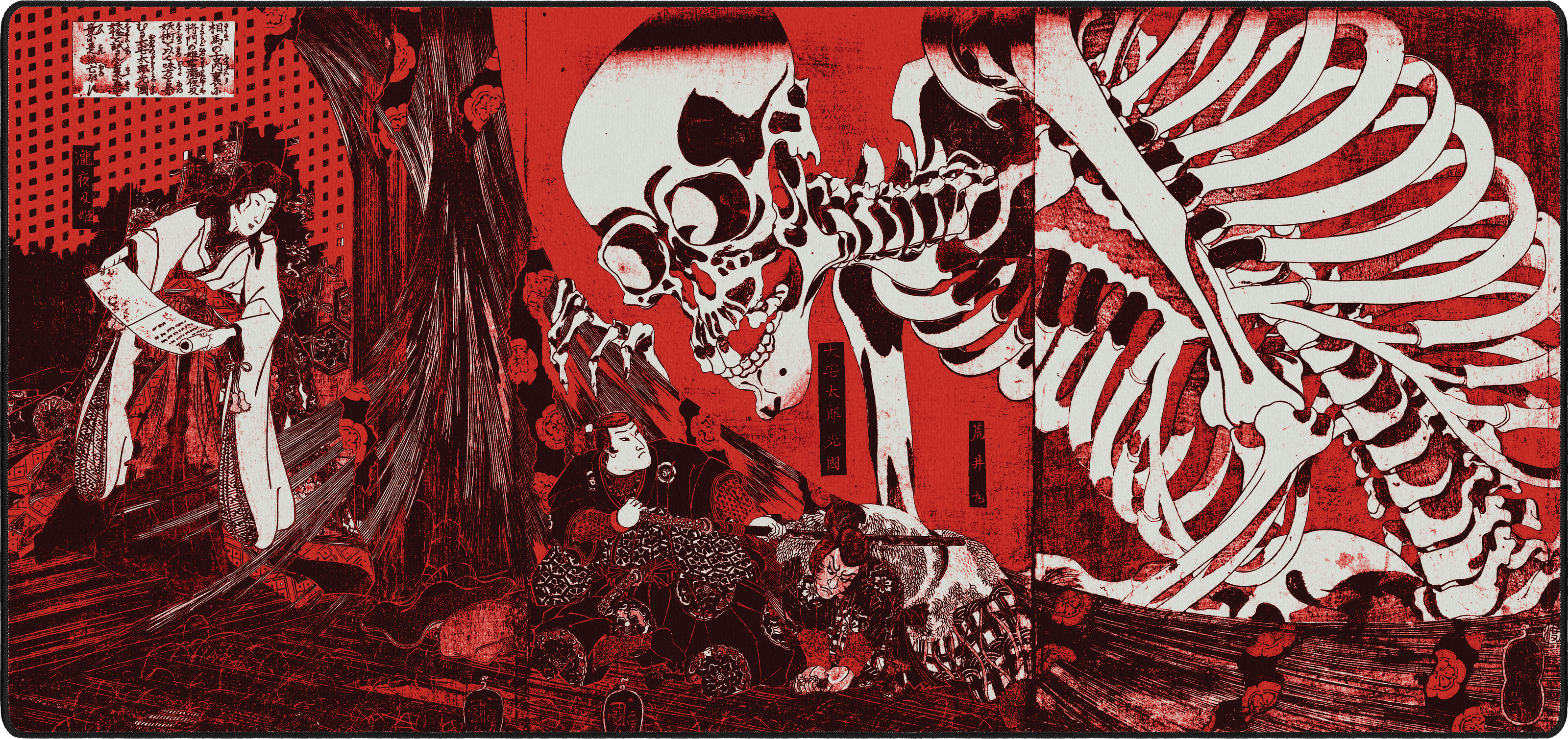 Skeleton Spectre, by Utagawa Kuniyoshi - Red - Large/XXL thumbnail