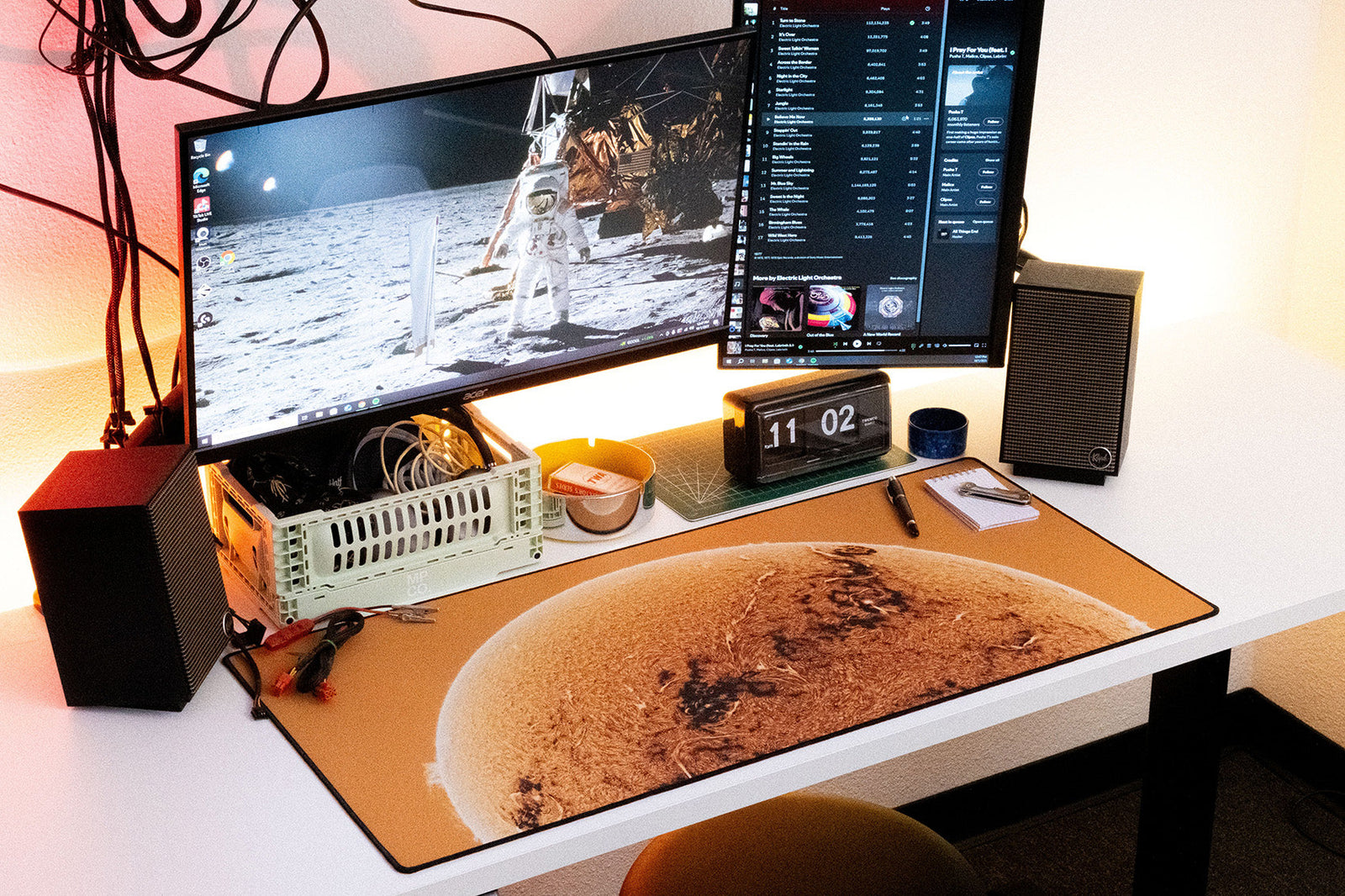 Solar Flares - Original desk setup