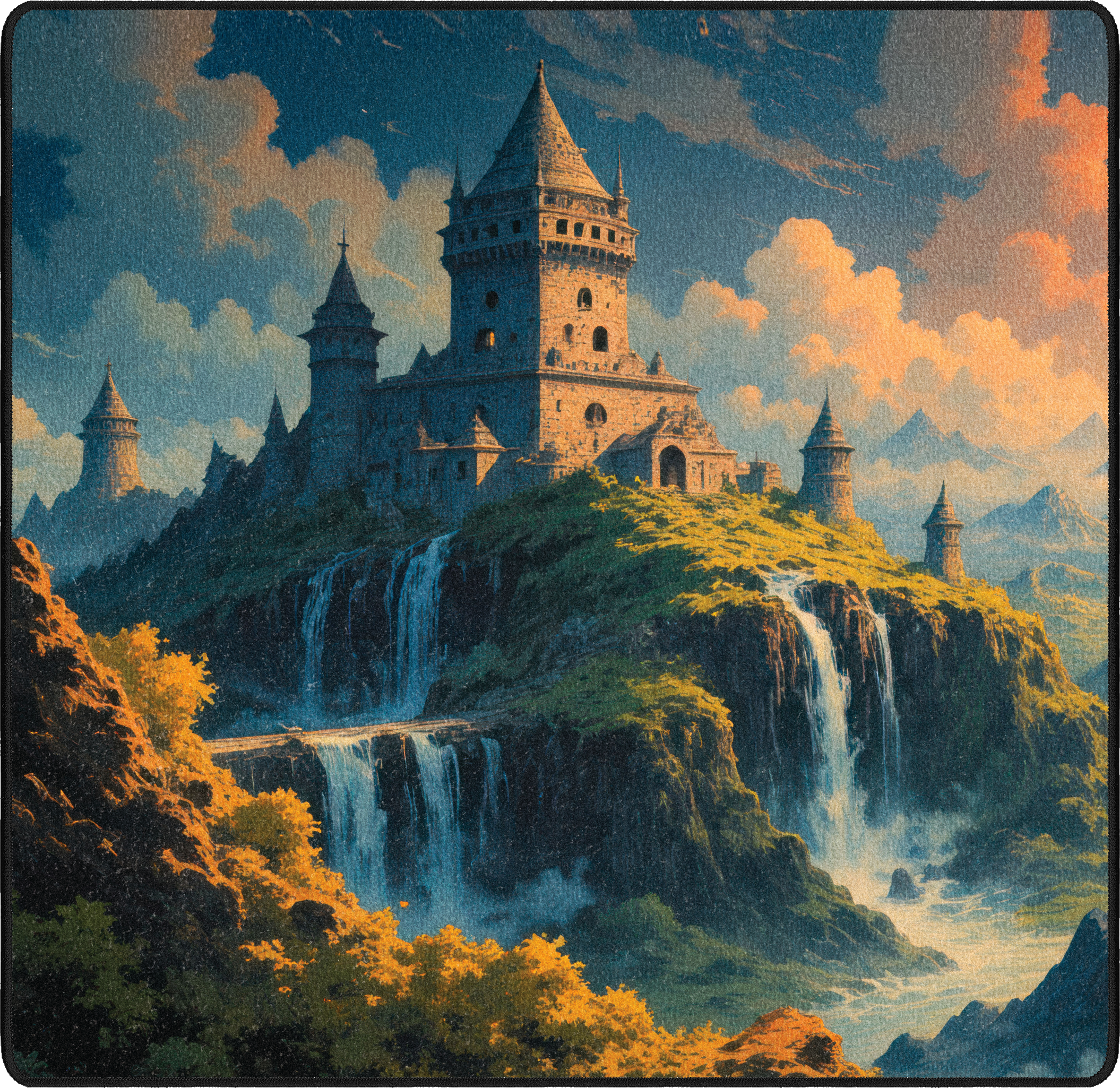 Spring Castle mousepad thumbnail, Original, Medium/Small