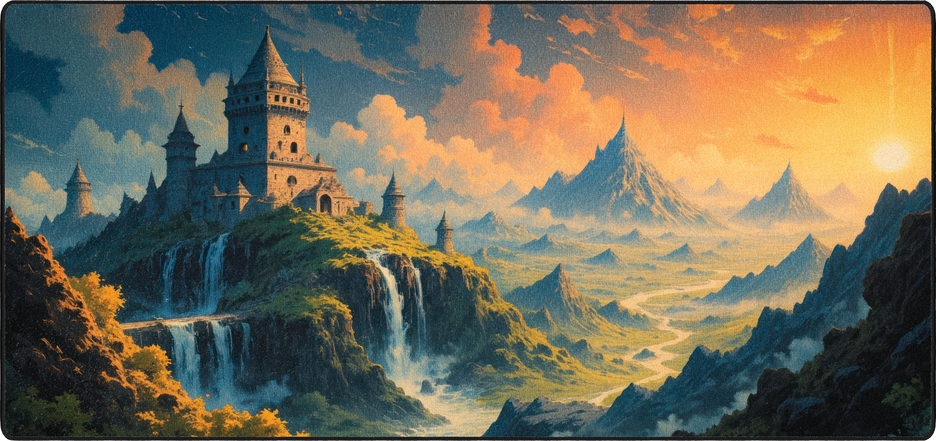 Spring Castle mousepad thumbnail, Original, Large/XXL