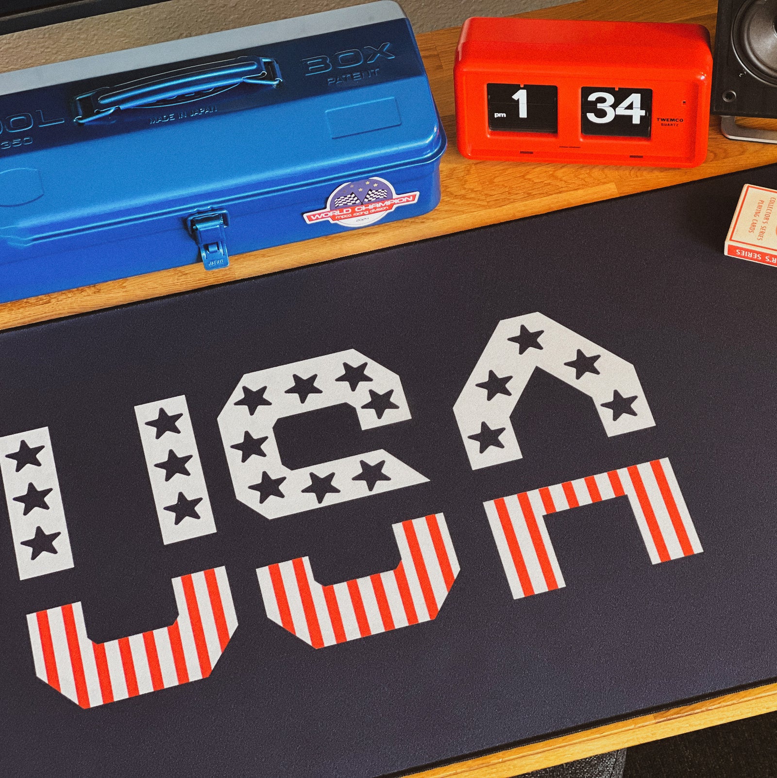 Stars & Stripes - Navy Blue desk setup