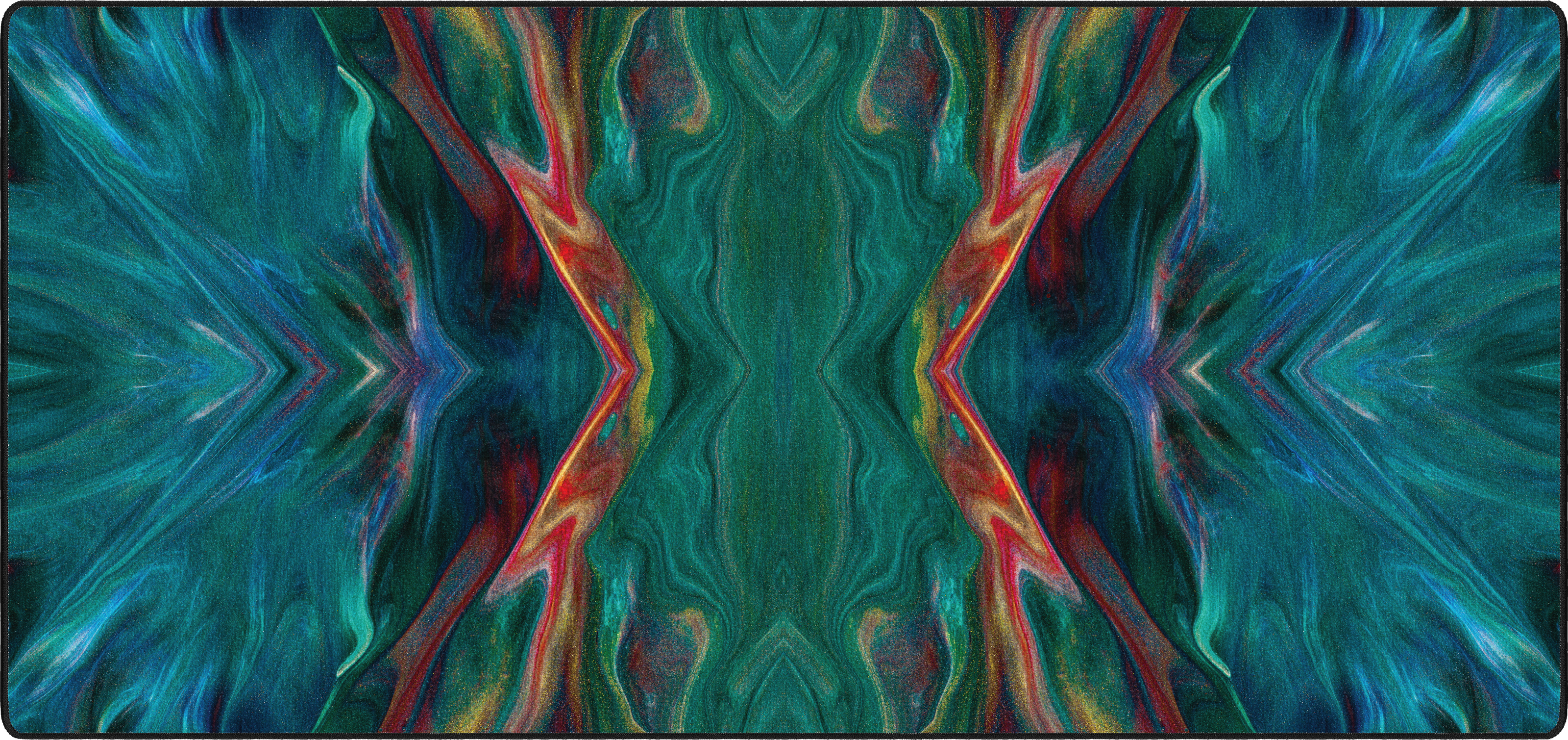 Strata Crystal mousepad thumbnail, Blue Green, Large/XXL