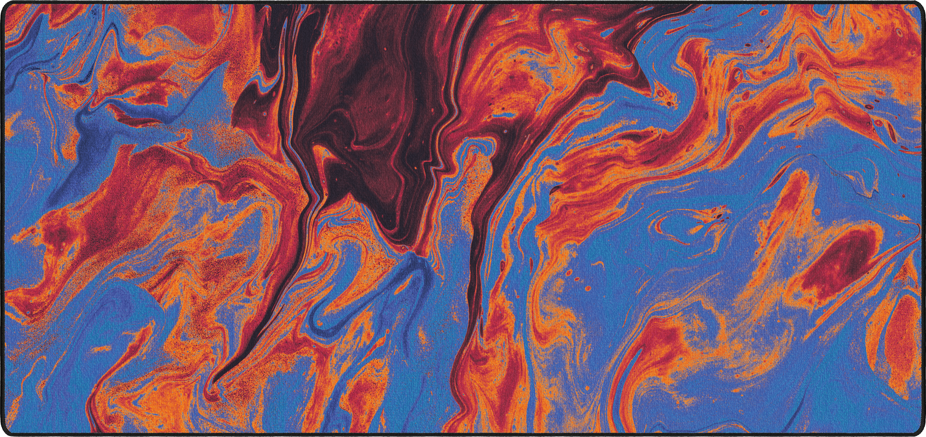 Strata Geo mousepad thumbnail, Orange, Large/XXL