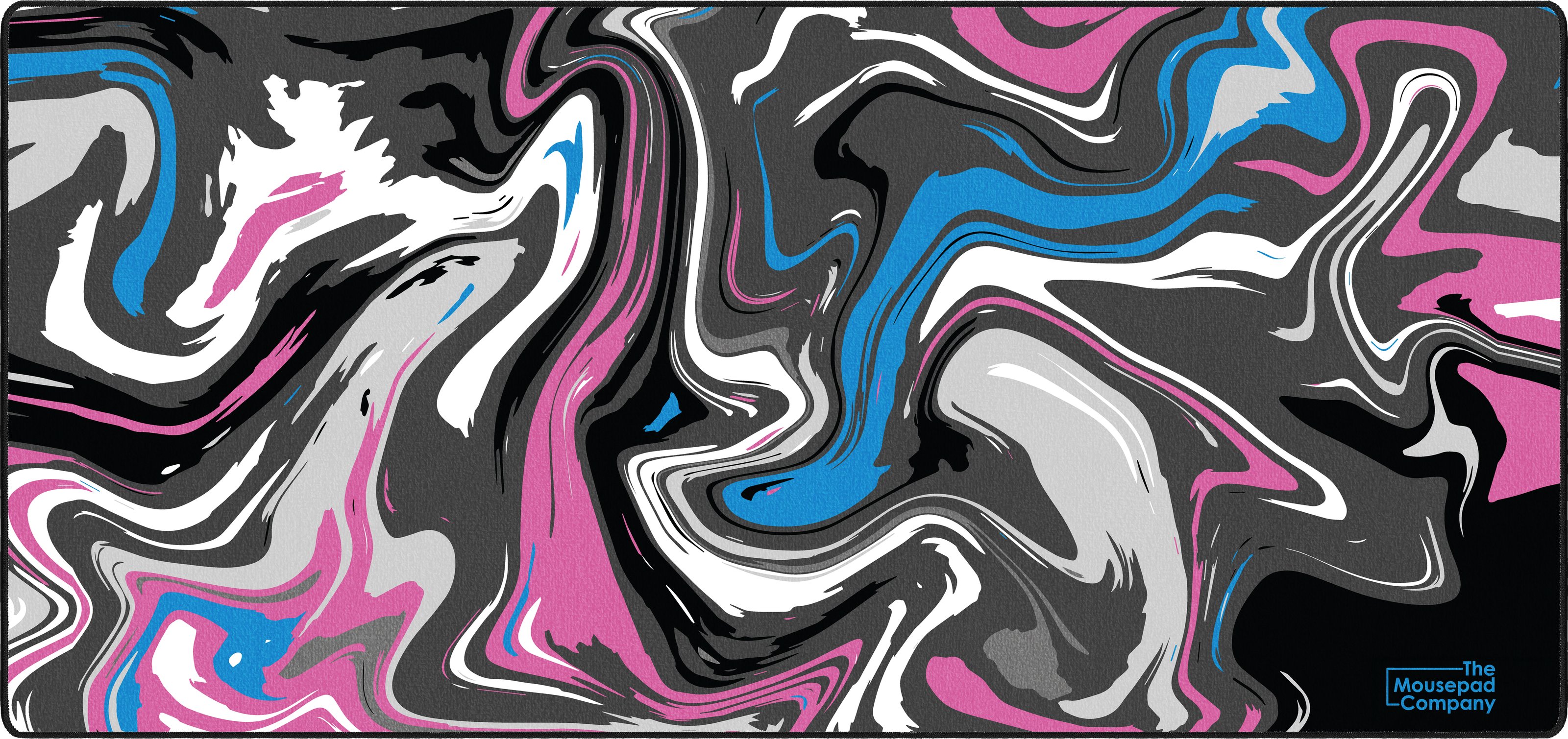 Strata Liquid mousepad thumbnail, Blue & Pink, Large/XXL