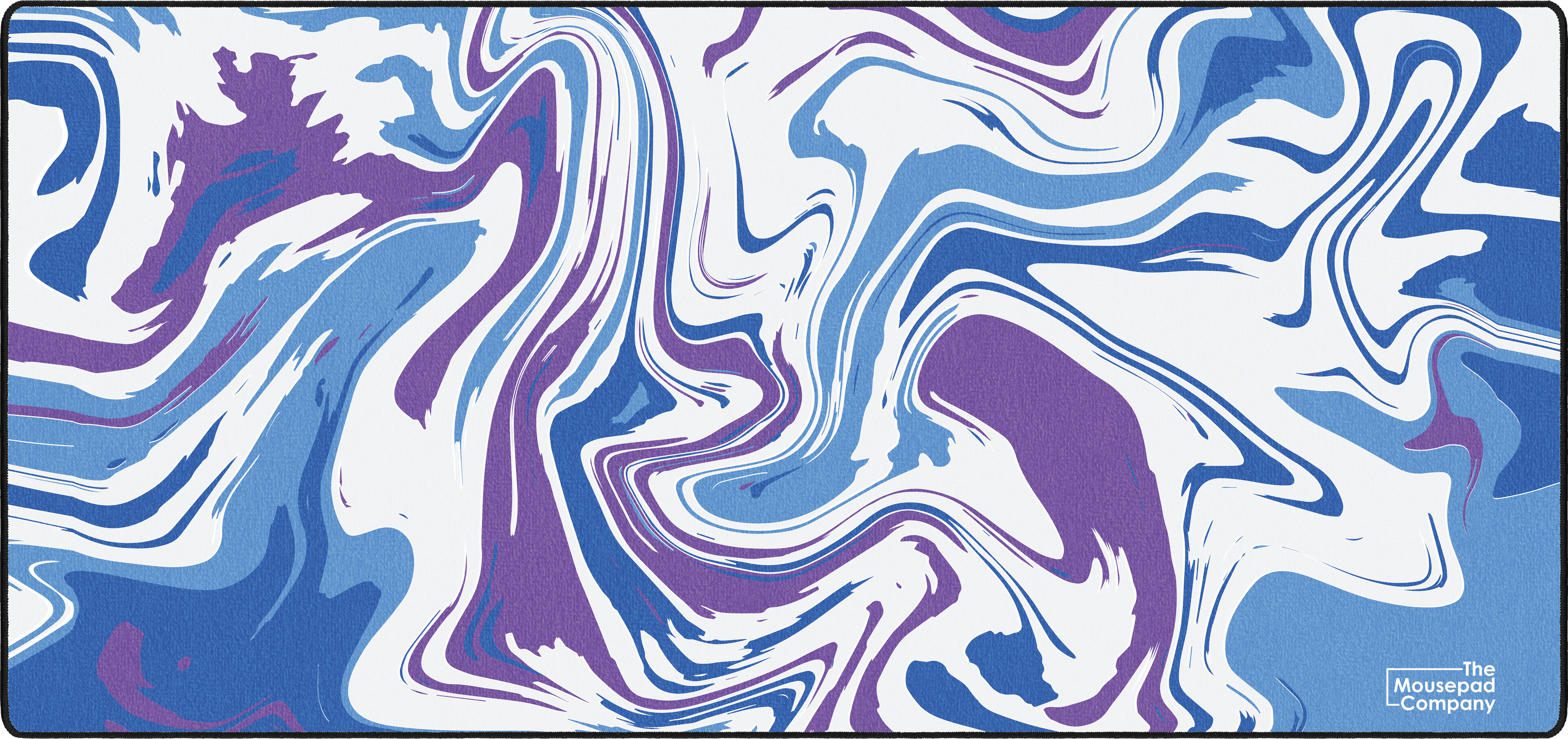 Strata Liquid mousepad thumbnail, Blue & White & Purple, Large/XXL