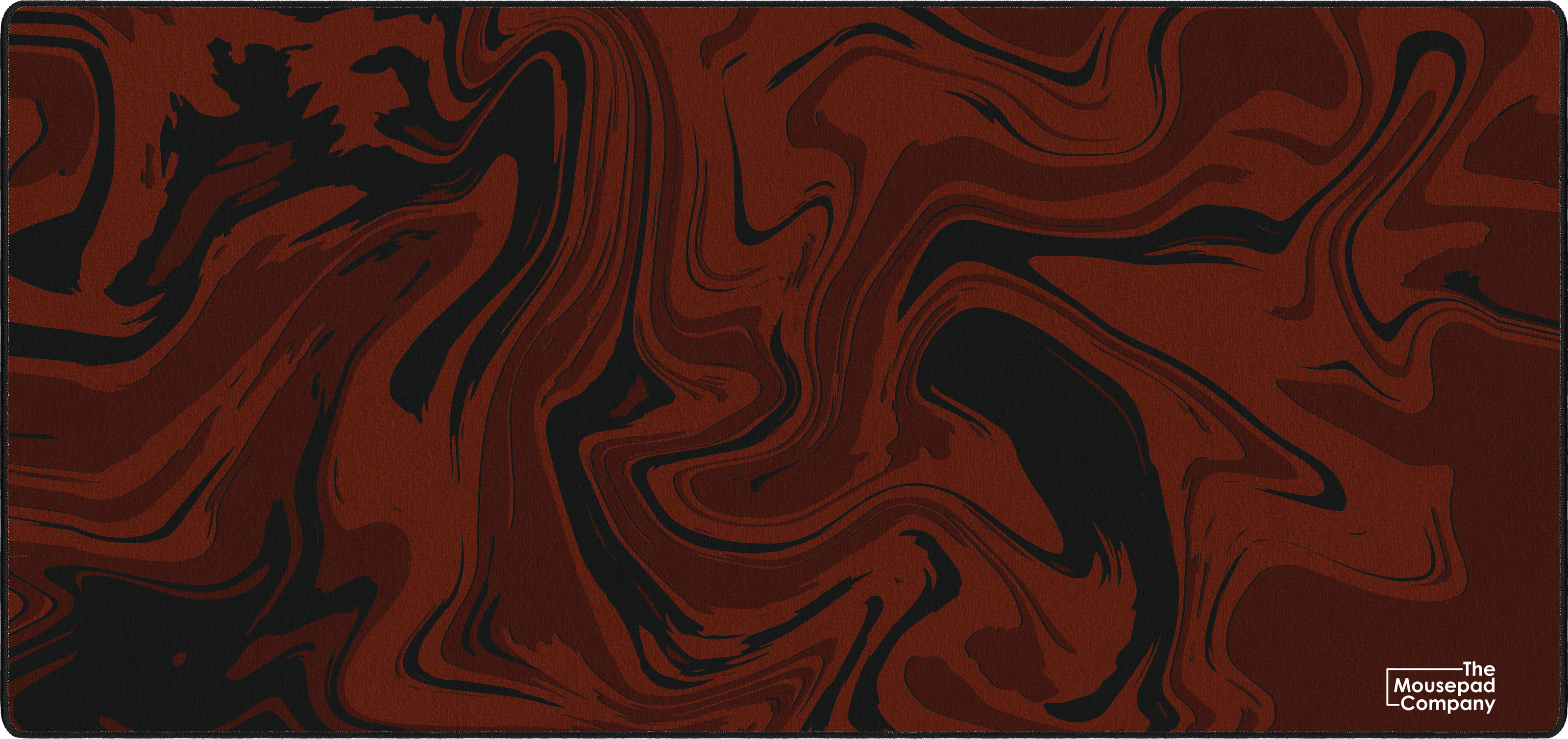 Strata Liquid mousepad thumbnail, Deep Red & Black, Large/XXL