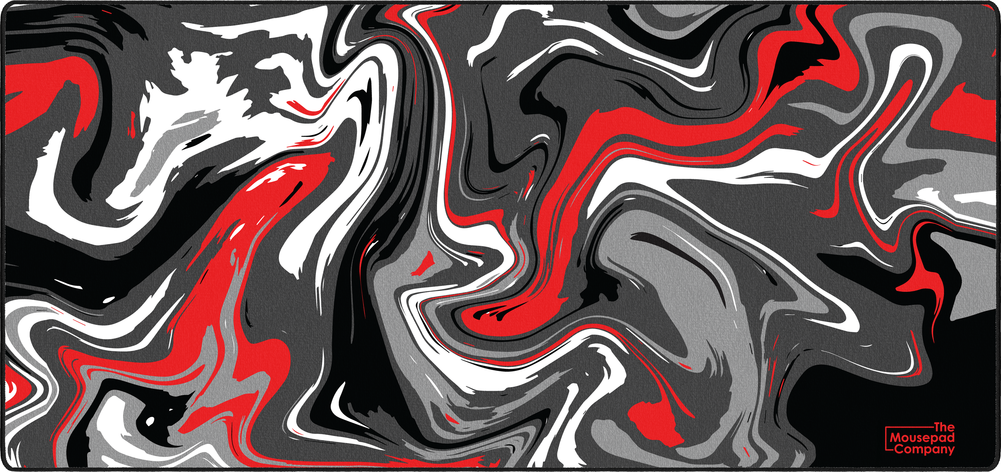 Strata Liquid mousepad thumbnail, Red & Black, Large/XXL