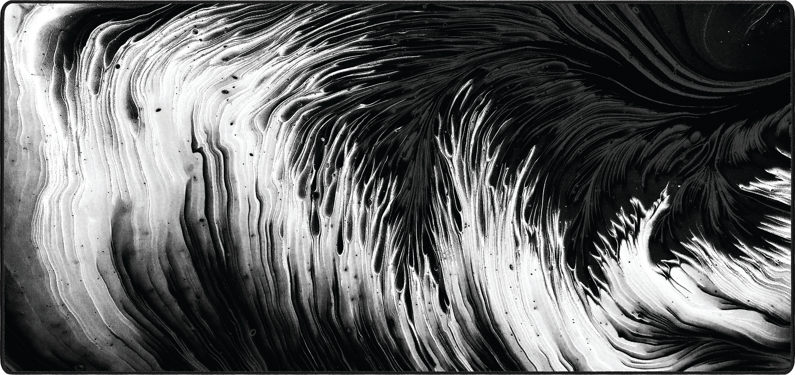 Strata Magma mousepad thumbnail, Black & White, Large/XXL