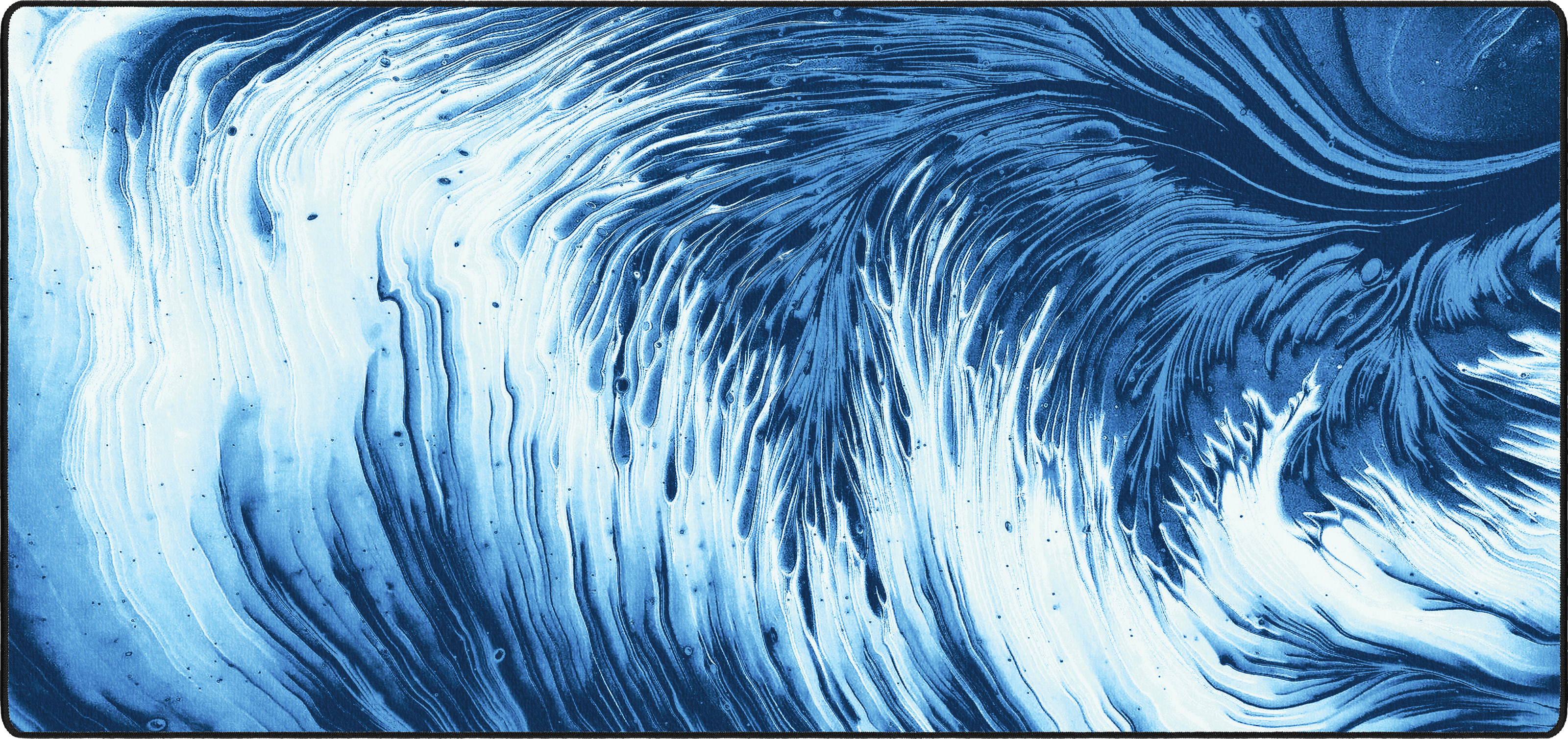 Strata Magma mousepad thumbnail, Blue & White, Large/XXL