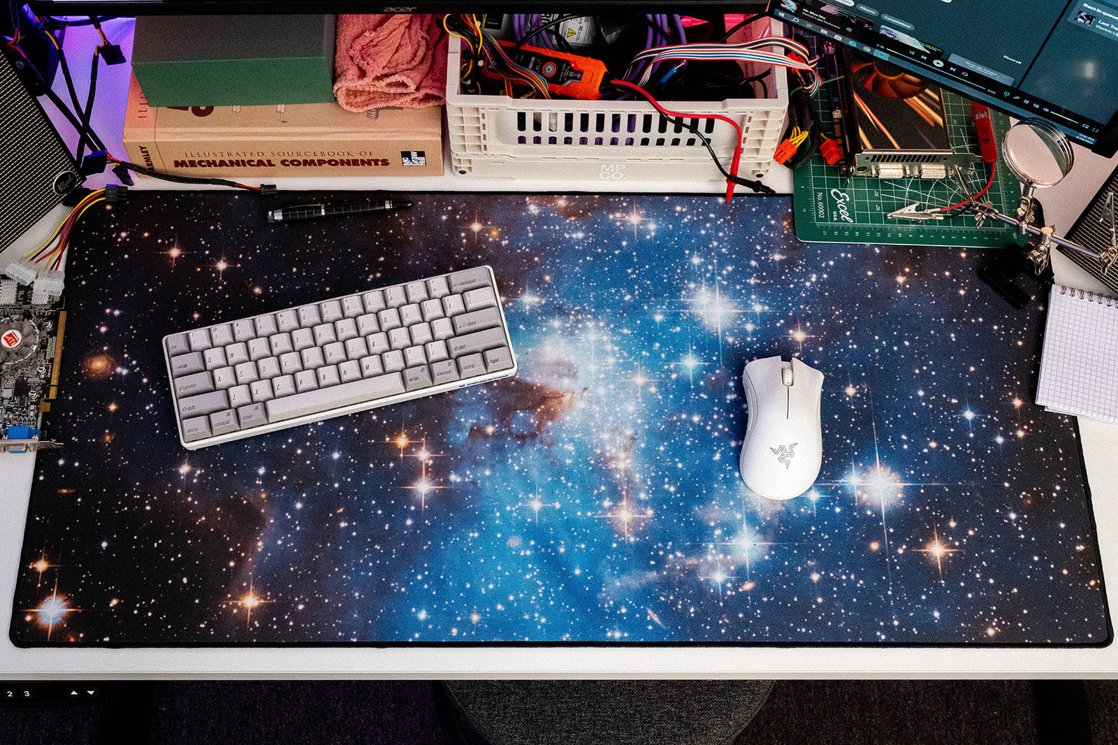 The Blue Stellar Nursery LH 95 - Original desk setup