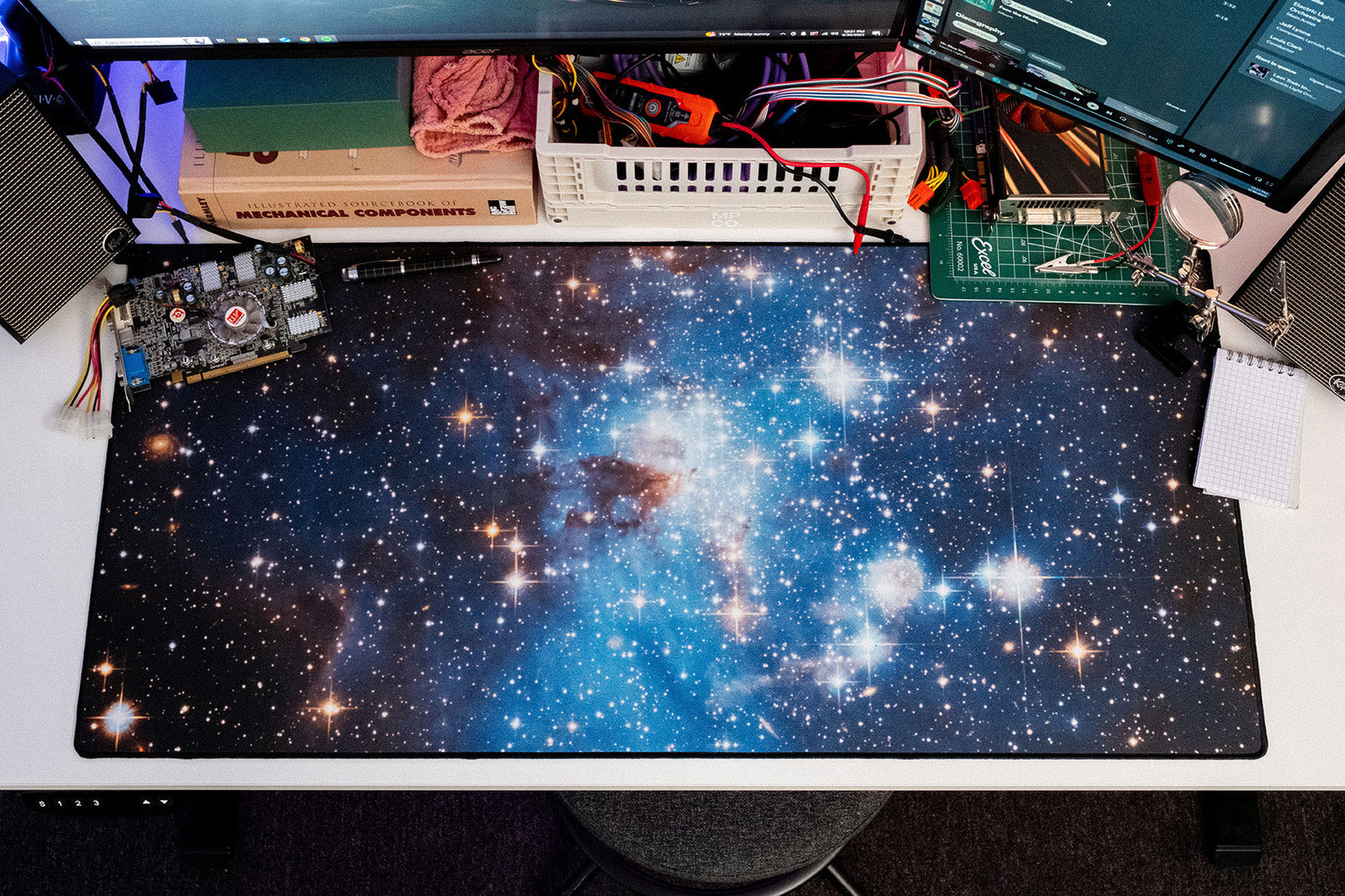 The Blue Stellar Nursery LH 95 - Original desk setup