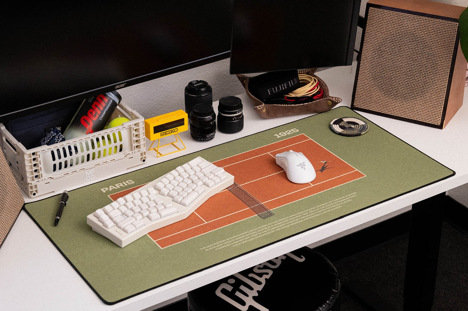 The French Open - Original desk setup