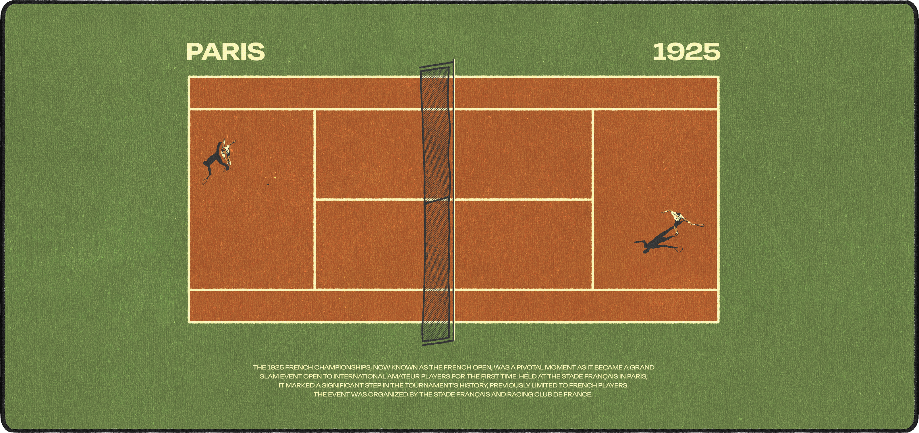 The French Open mousepad thumbnail, Original, Large/XXL