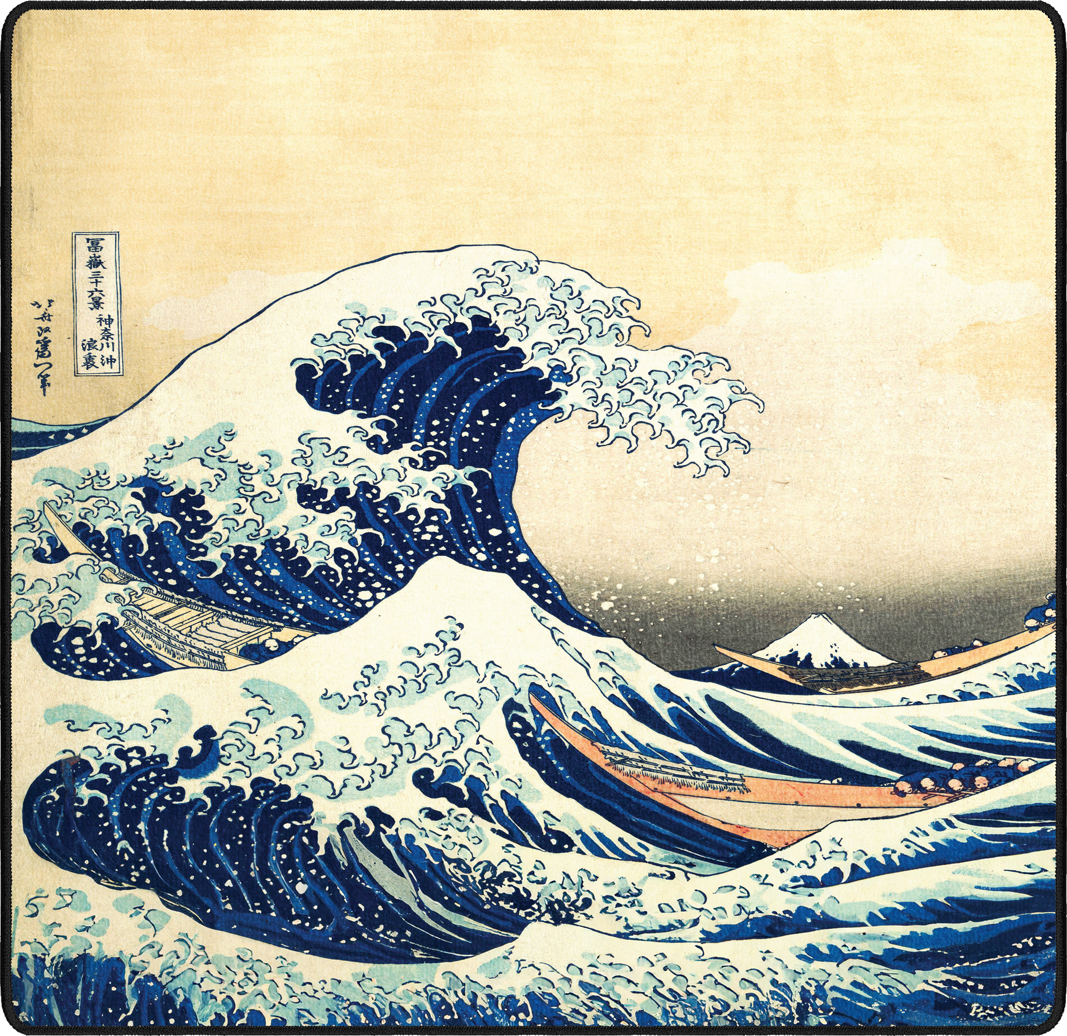 The Great Wave off Kanagawa, by Hokusai mousepad thumbnail, Original, Medium/Small