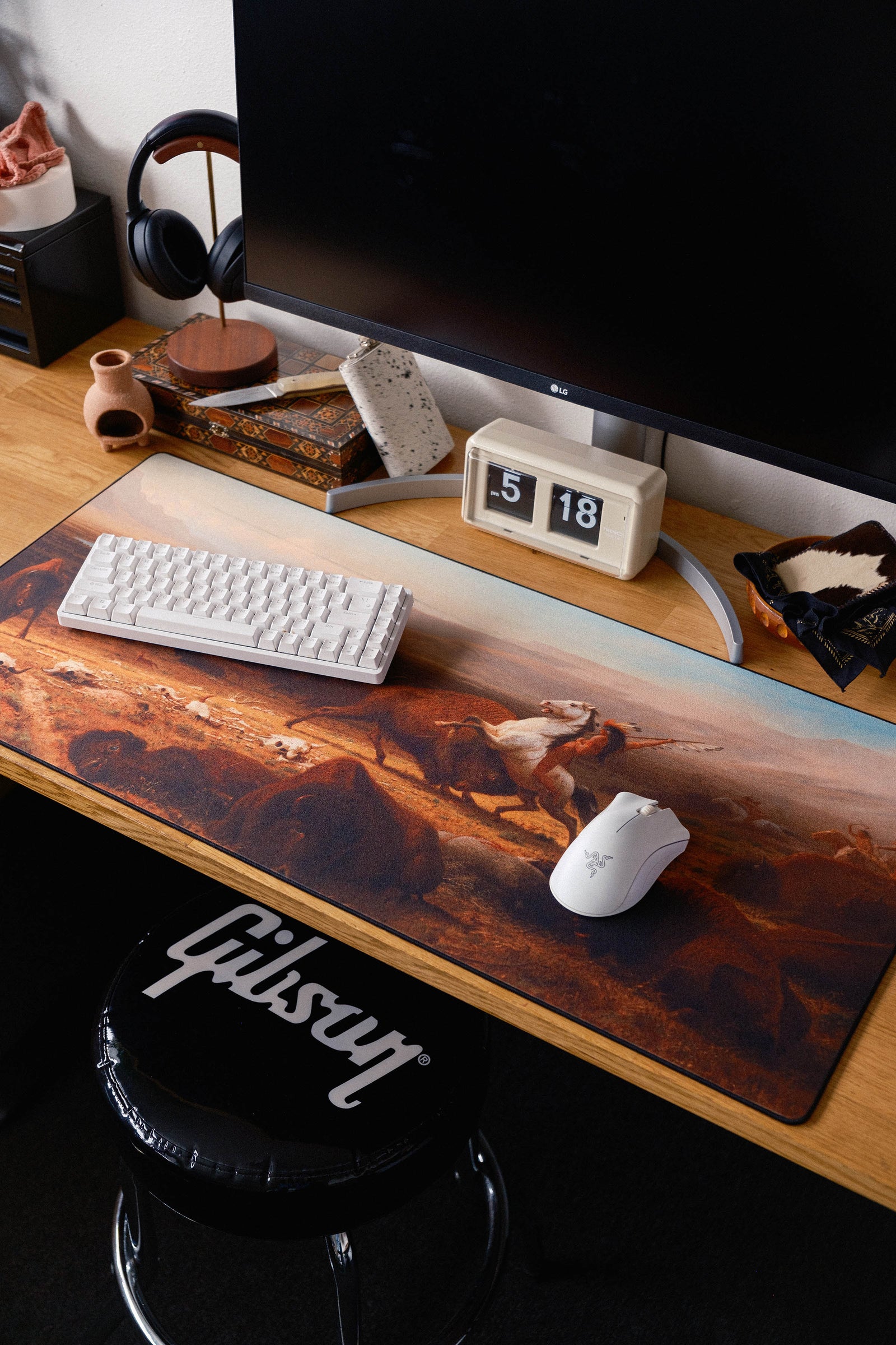 The Last of the Buffalo - Original desk setup