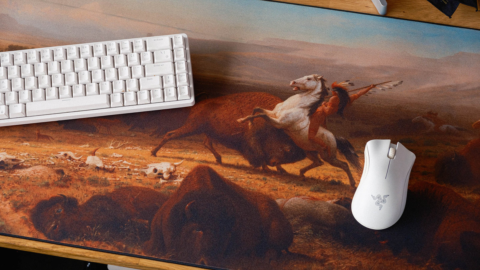 The Last of the Buffalo - Original desk setup
