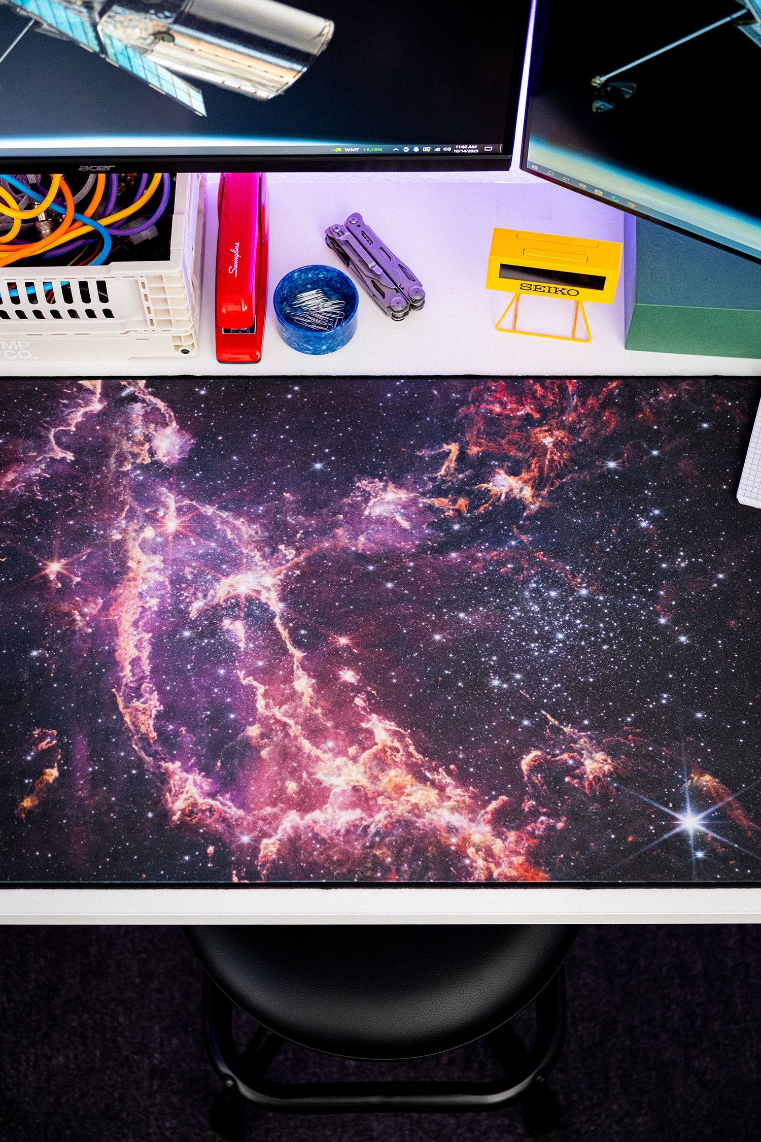 The Purple Stellar Nursery NGC 346 - Original desk setup