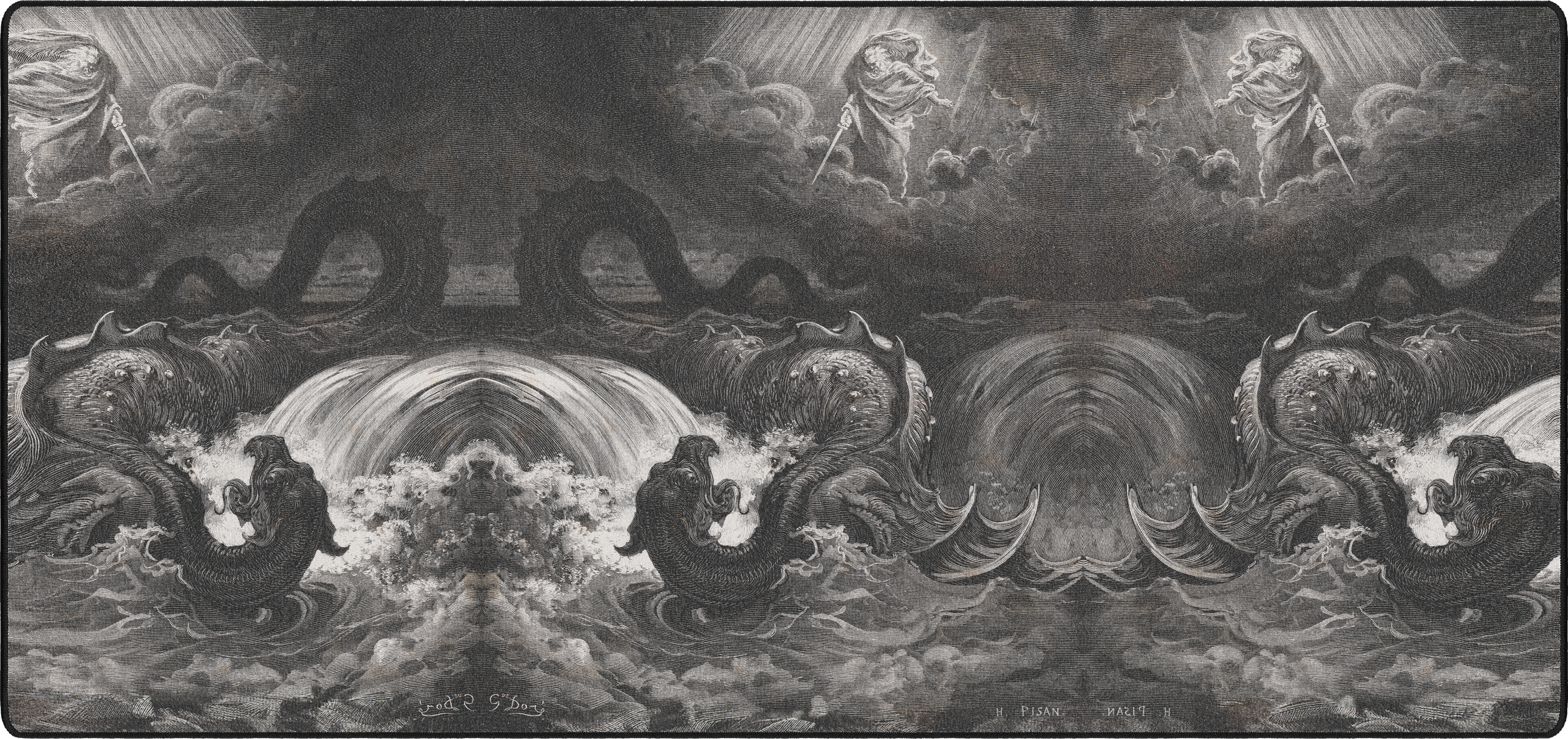 The Sea Serpent mousepad thumbnail, Original, Large/XXL