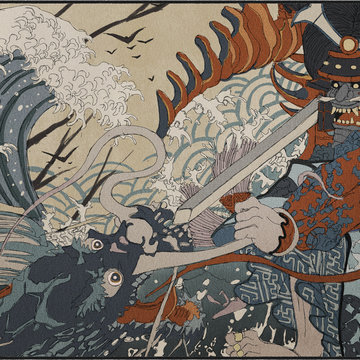 The Shogun Gaming Mousepad | Desk Mat – Mousepad Co