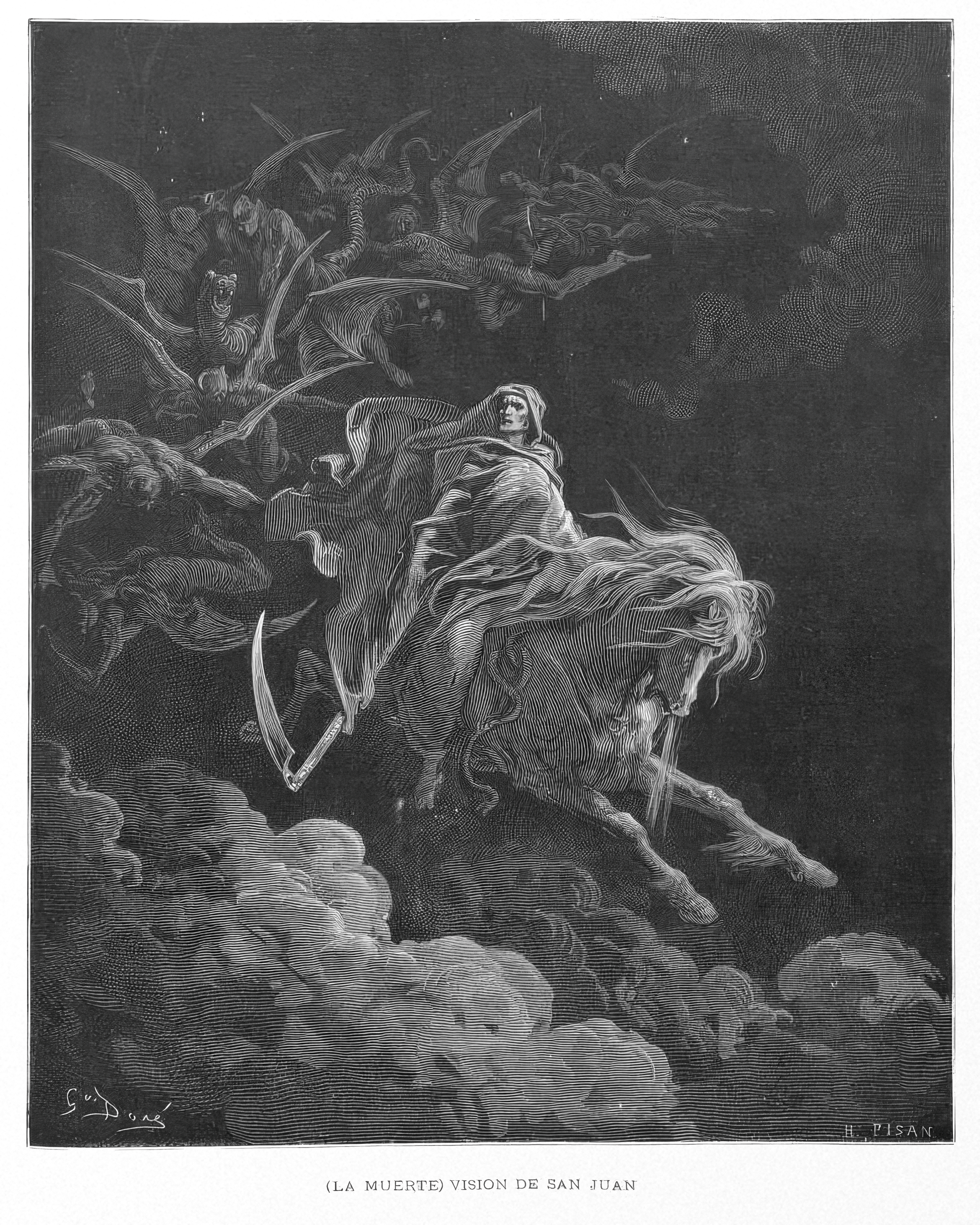 The Vision of St. John (Death on the Pale Horse), by Gustave Dore - The Mousepad Company
