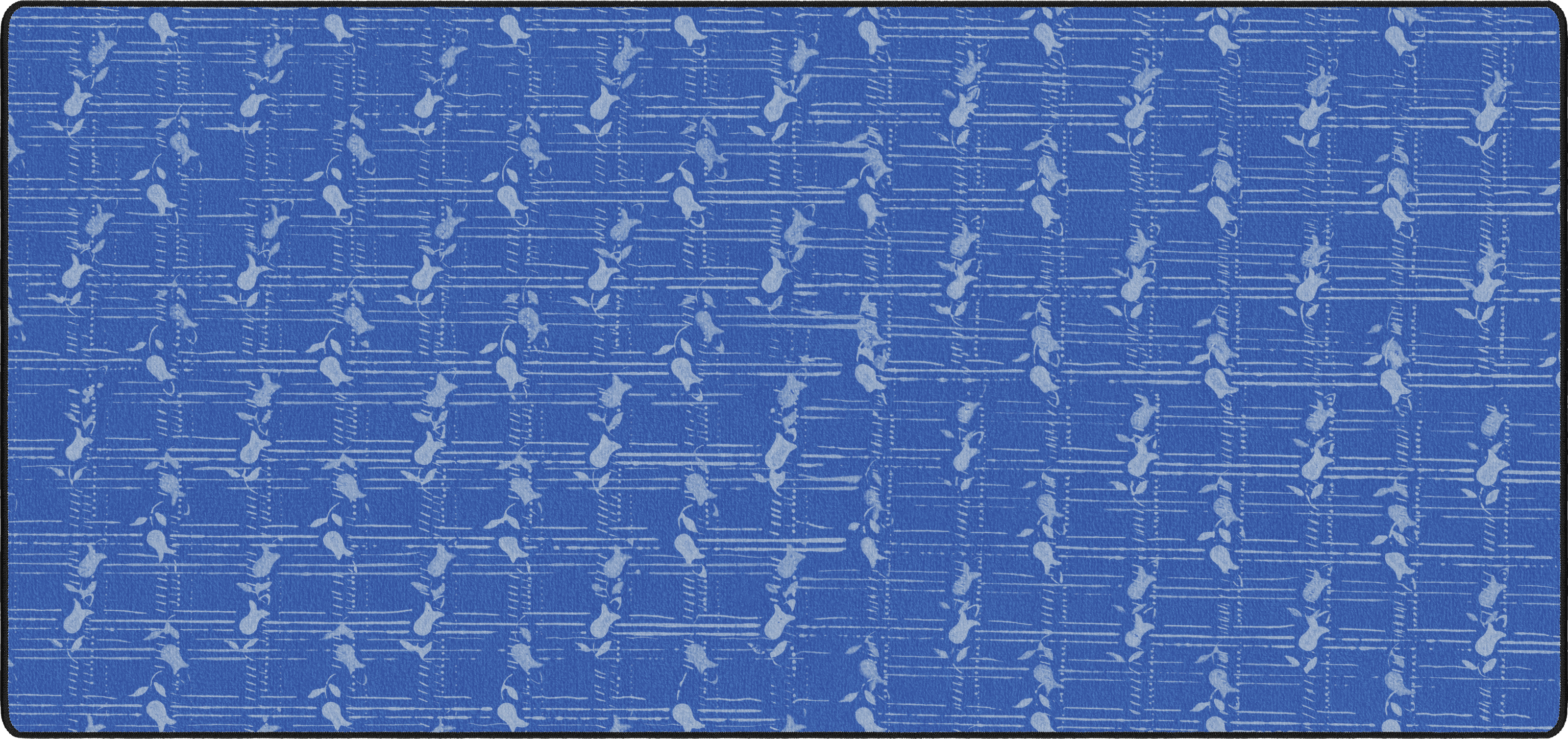 Through the Tulips mousepad thumbnail, Blue, Large/XXL