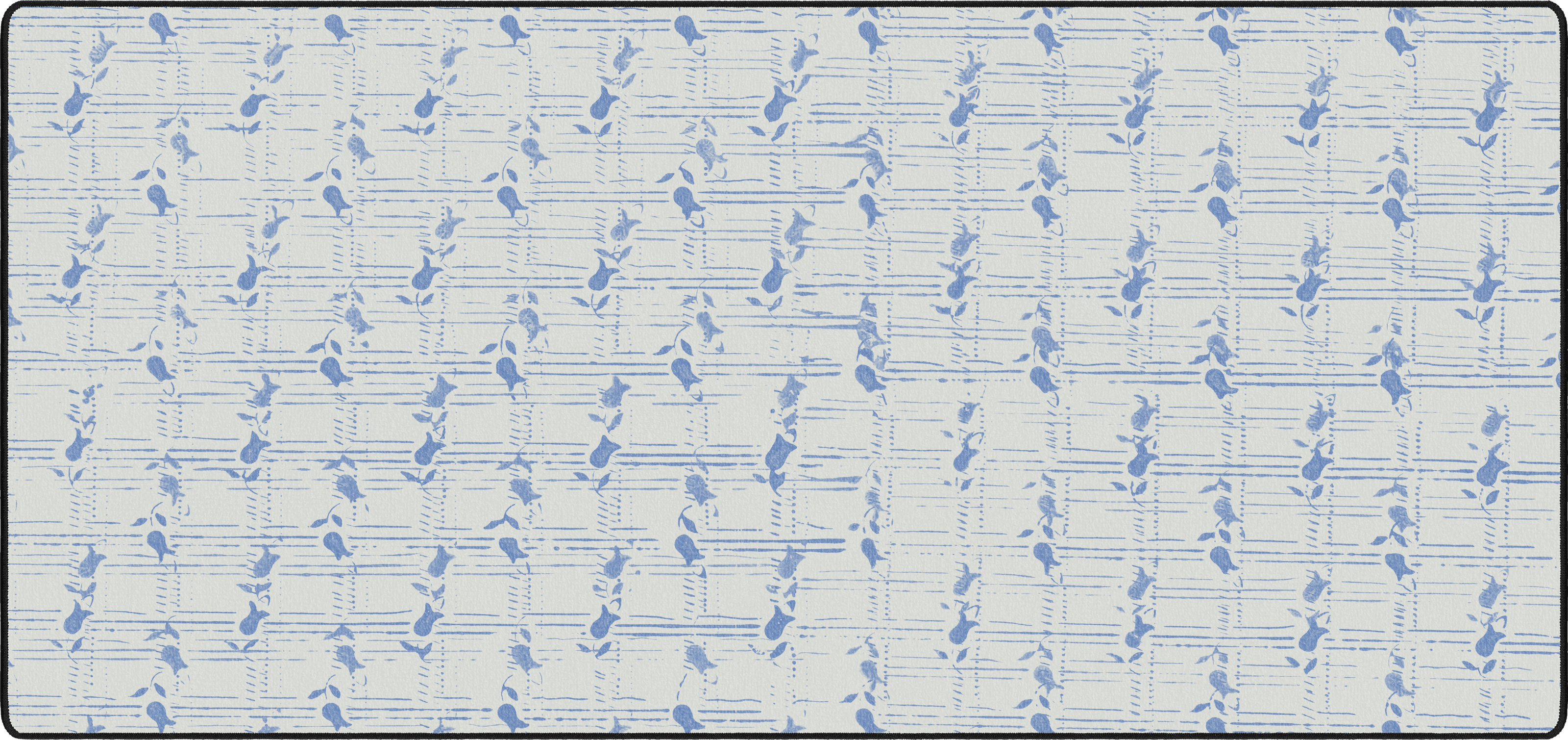 Through the Tulips mousepad thumbnail, Powder Blue, Large/XXL