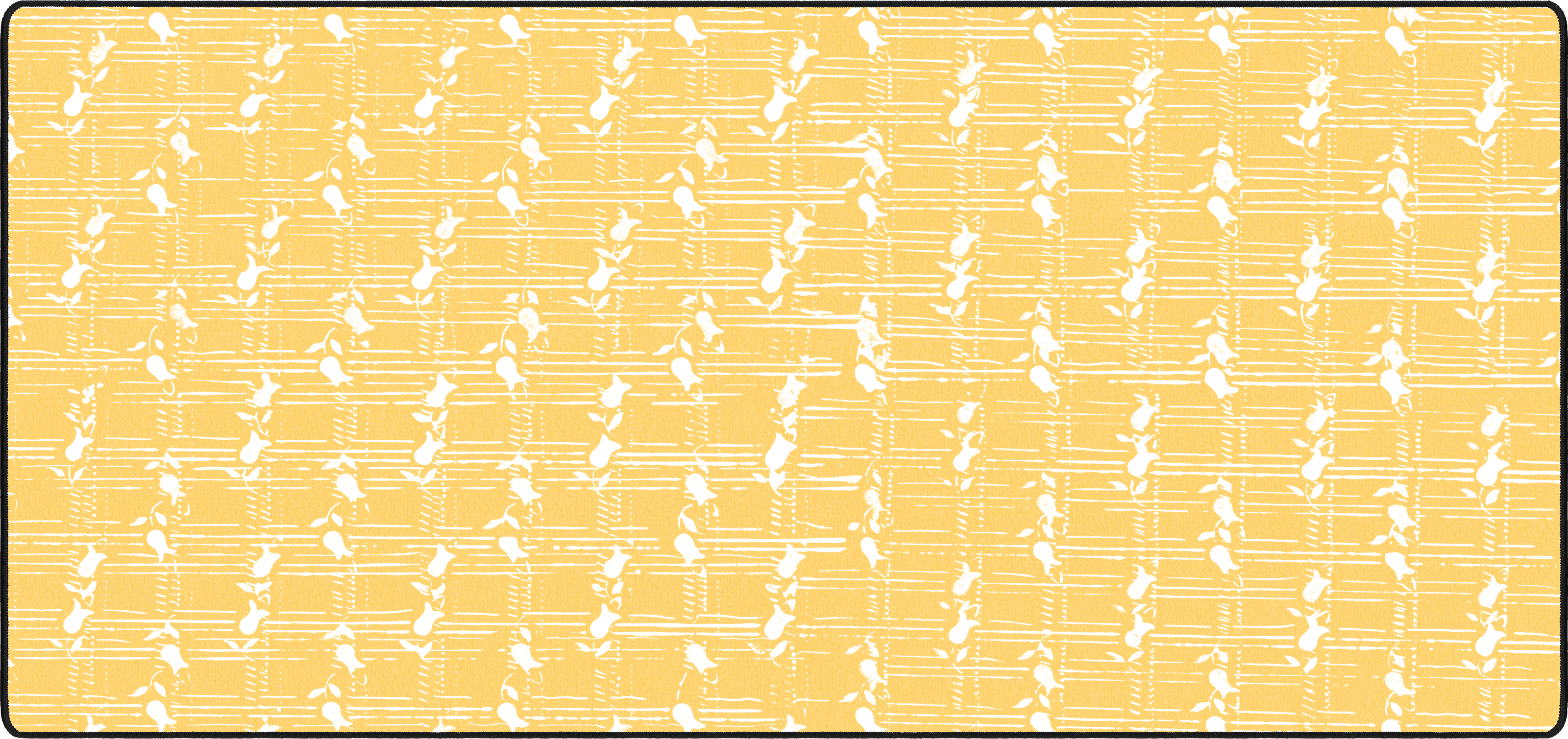 Through the Tulips mousepad thumbnail, Yellow, Large/XXL