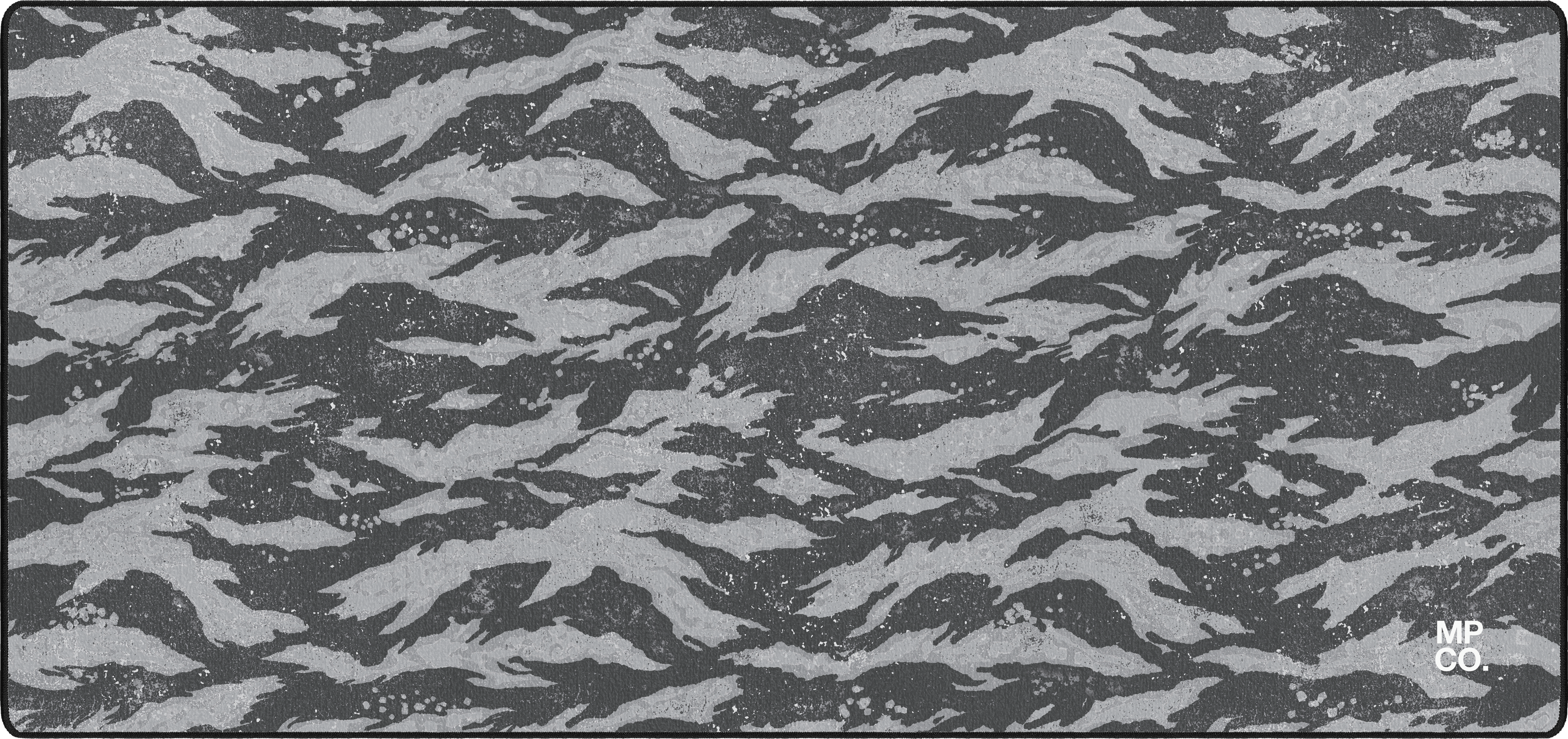 Tiger Camo mousepad thumbnail, Black & White, Large/XXL