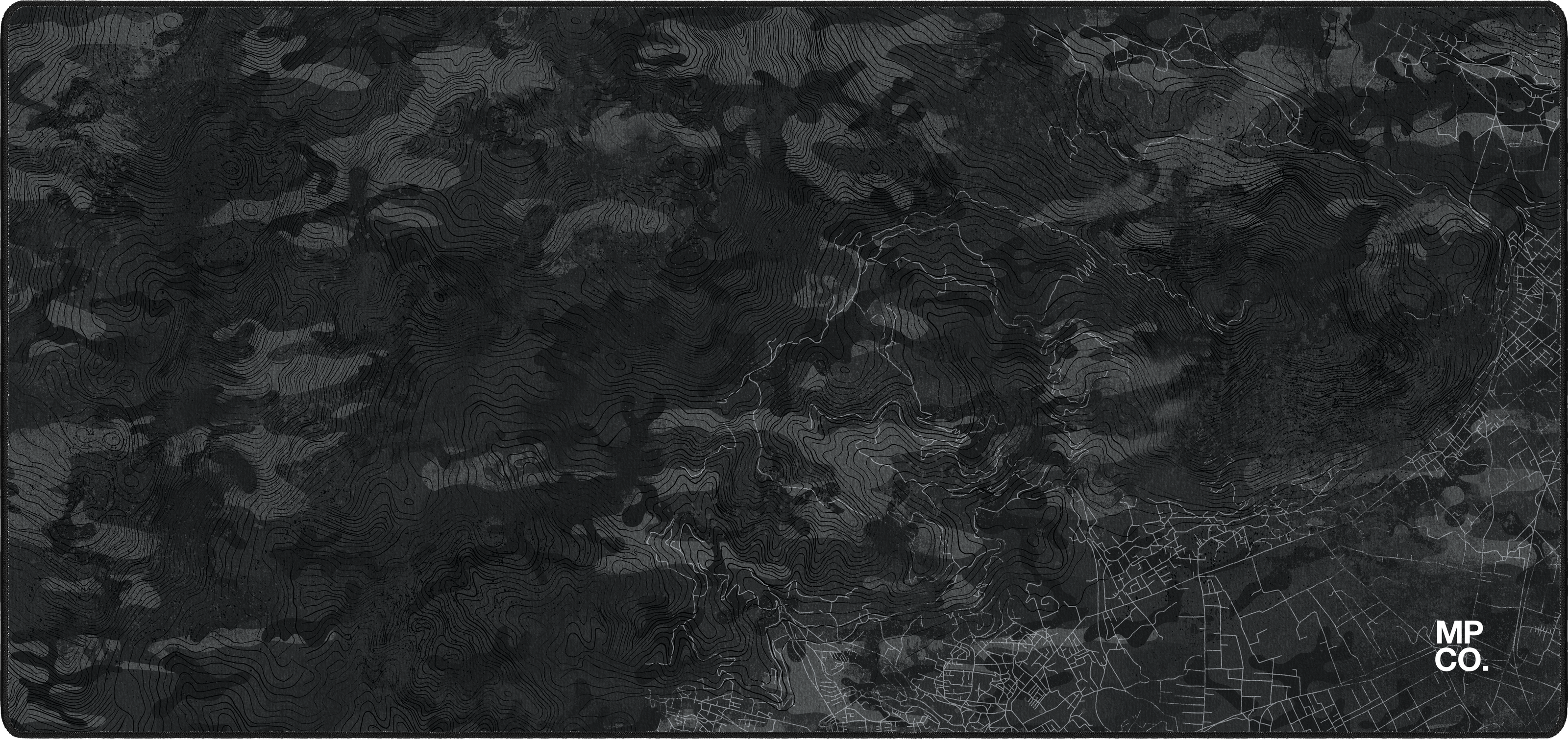 Topo Dirt mousepad thumbnail, Black, Large/XXL