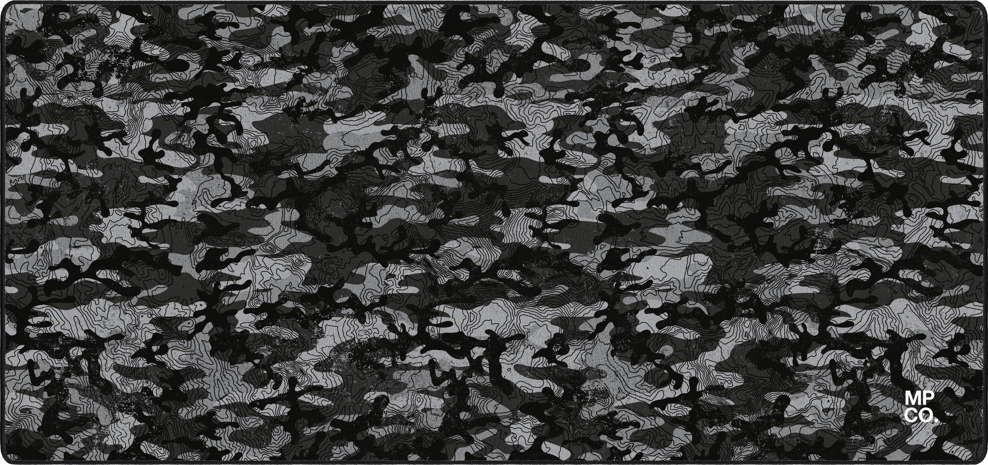 Topographic Camo mousepad thumbnail, Black, Large/XXL