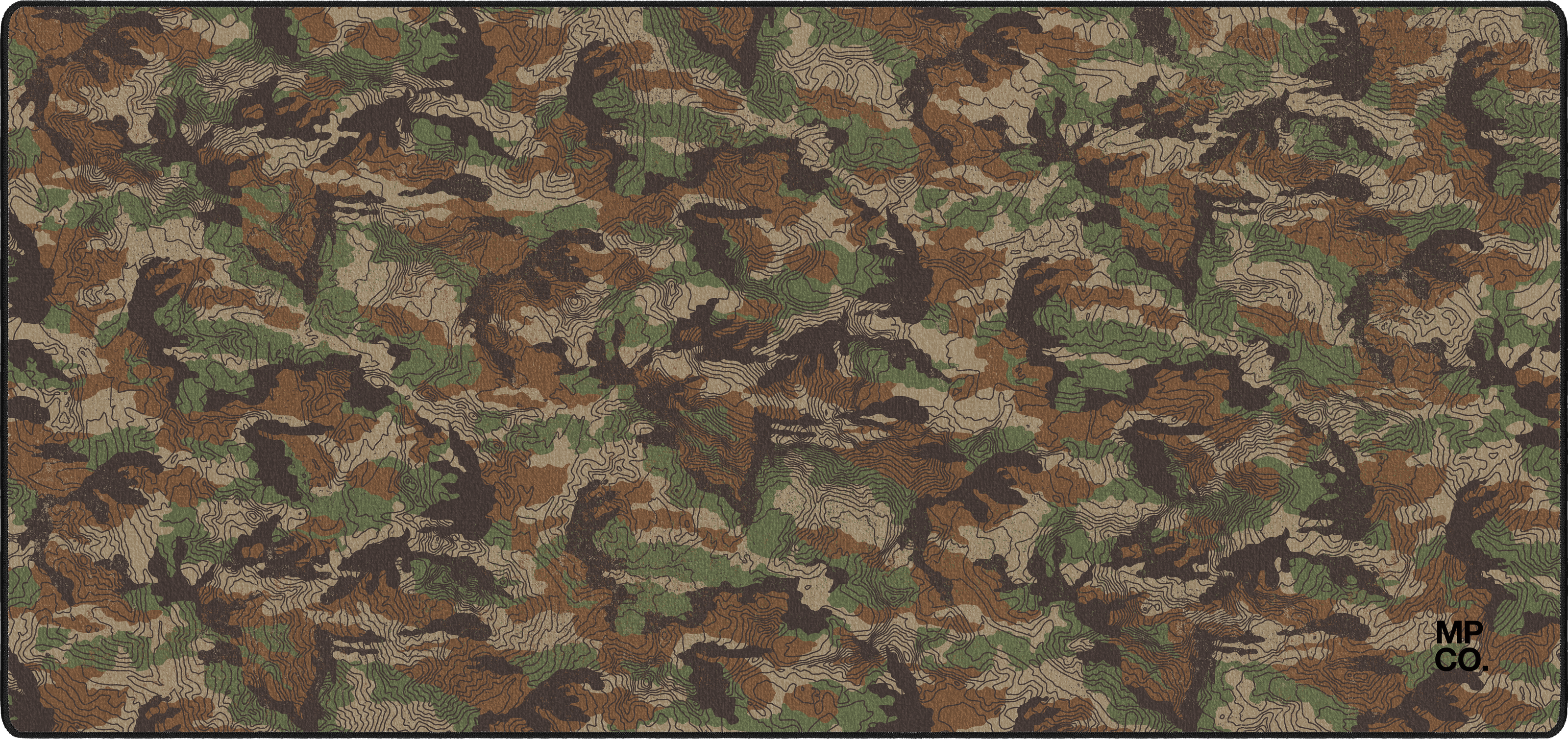 Topographic Camo mousepad thumbnail, Original, Large/XXL