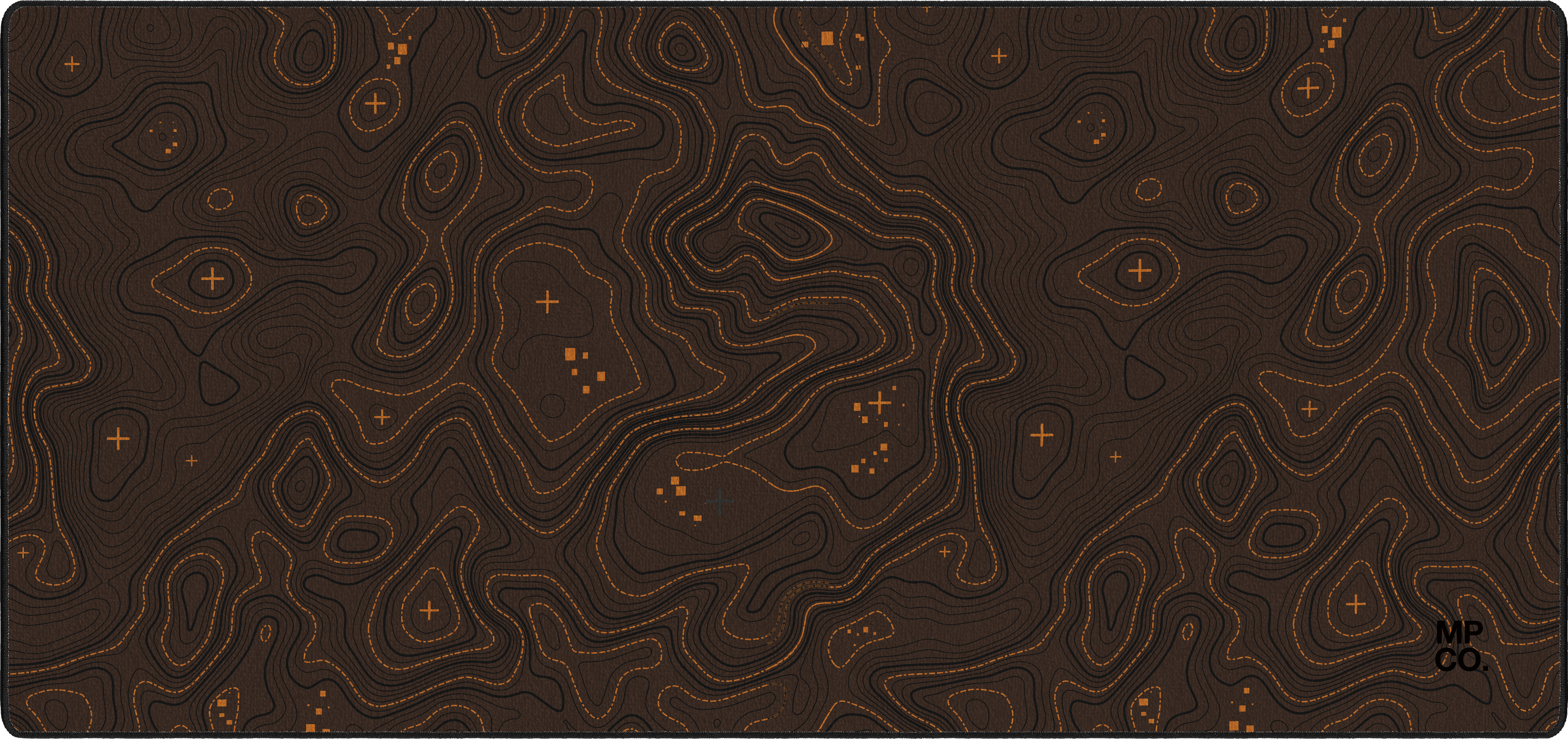 Topographic mousepad thumbnail, Brown, Large/XXL