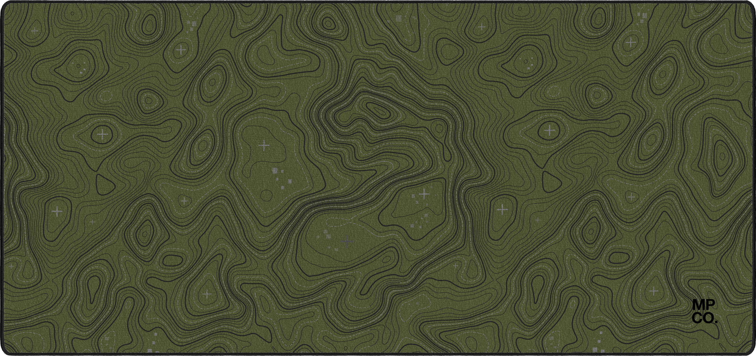 Topographic mousepad thumbnail, Green, Large/XXL