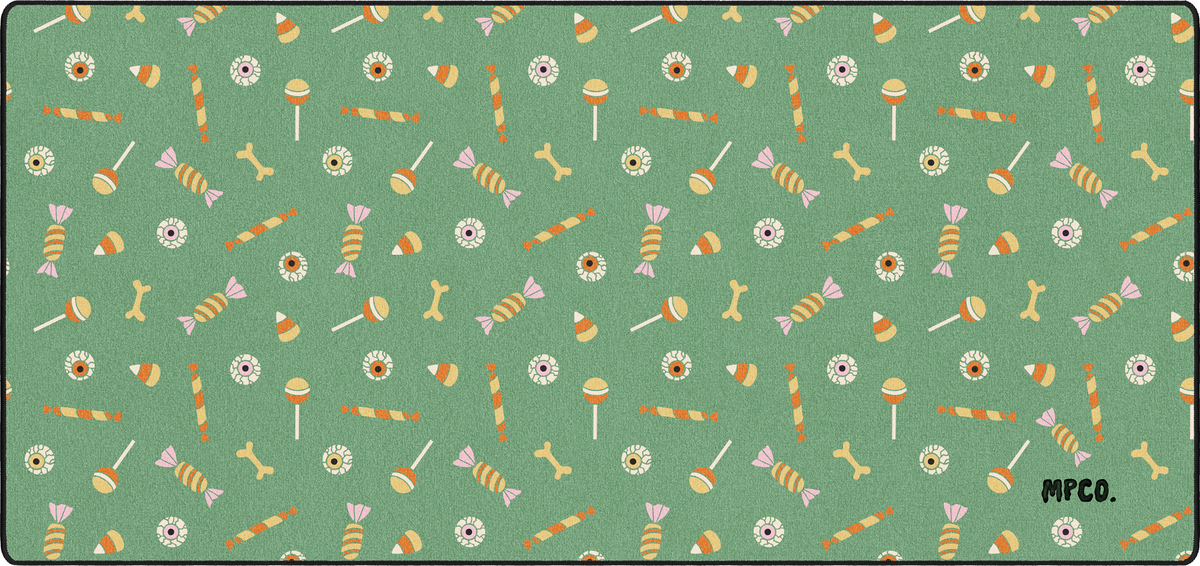 Trick or Treat trick-grn-lrg mousepad