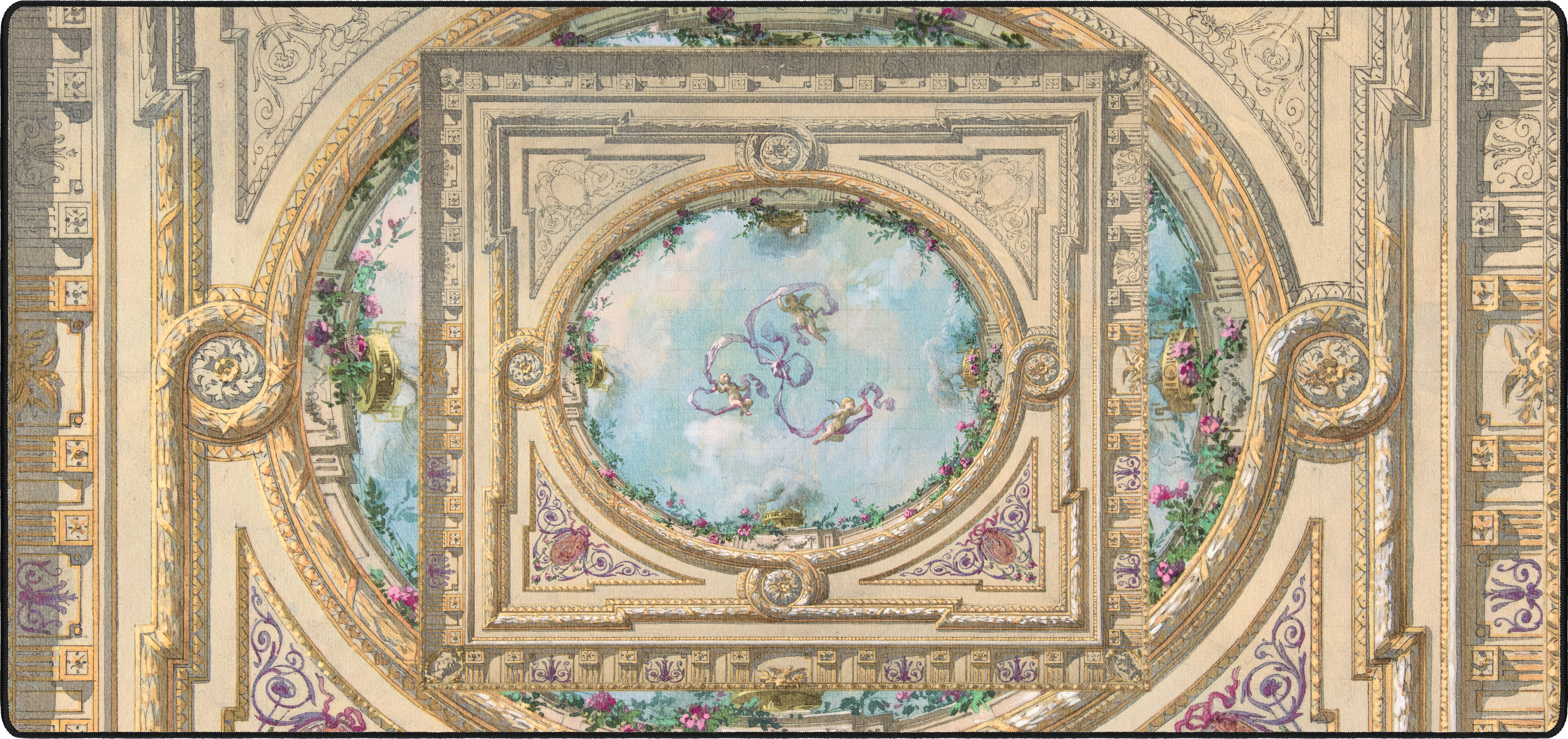 Trompe l'oeil Oculus mousepad thumbnail, Original, Large/XXL