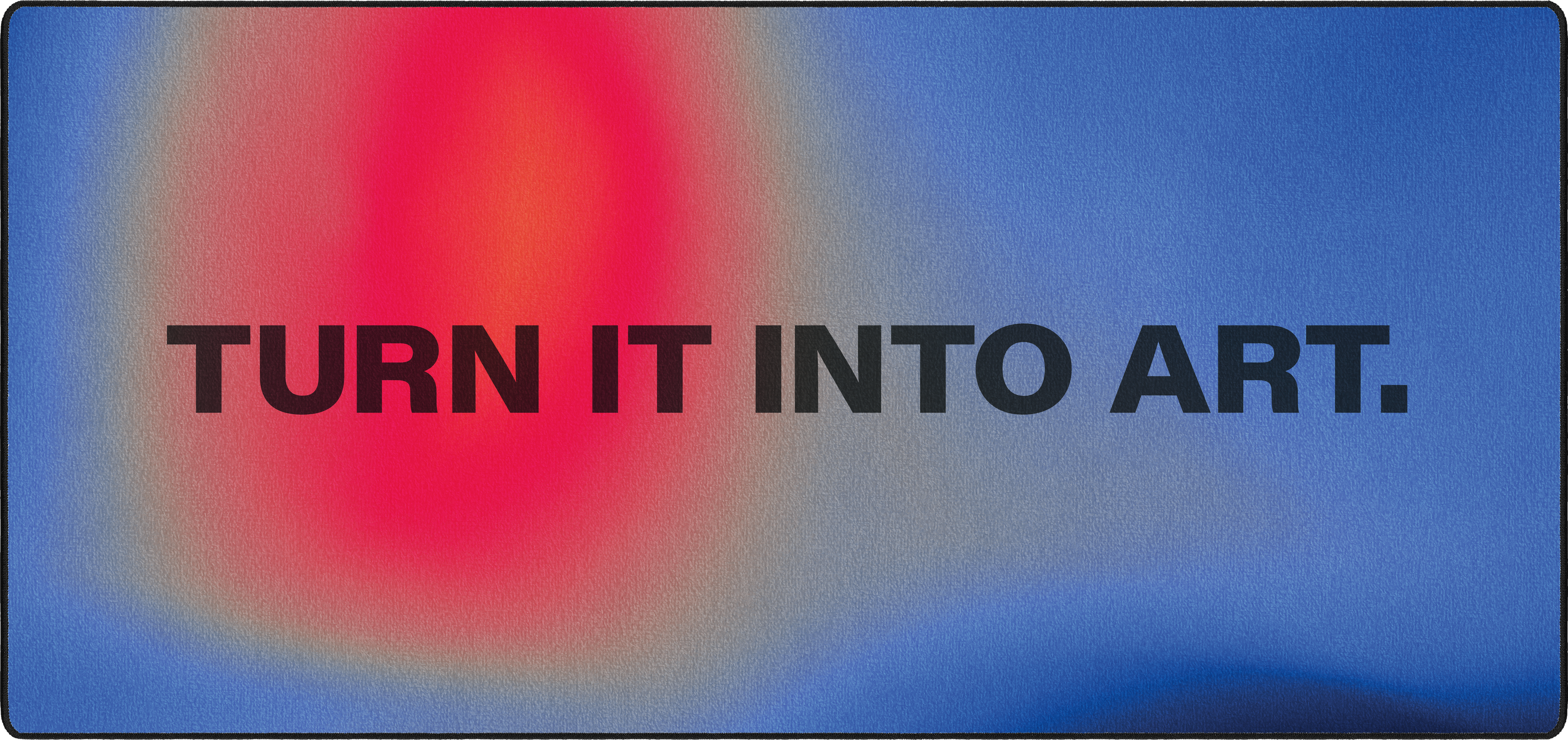 Turn It Into Art mousepad thumbnail, Blue/Red, Large/XXL