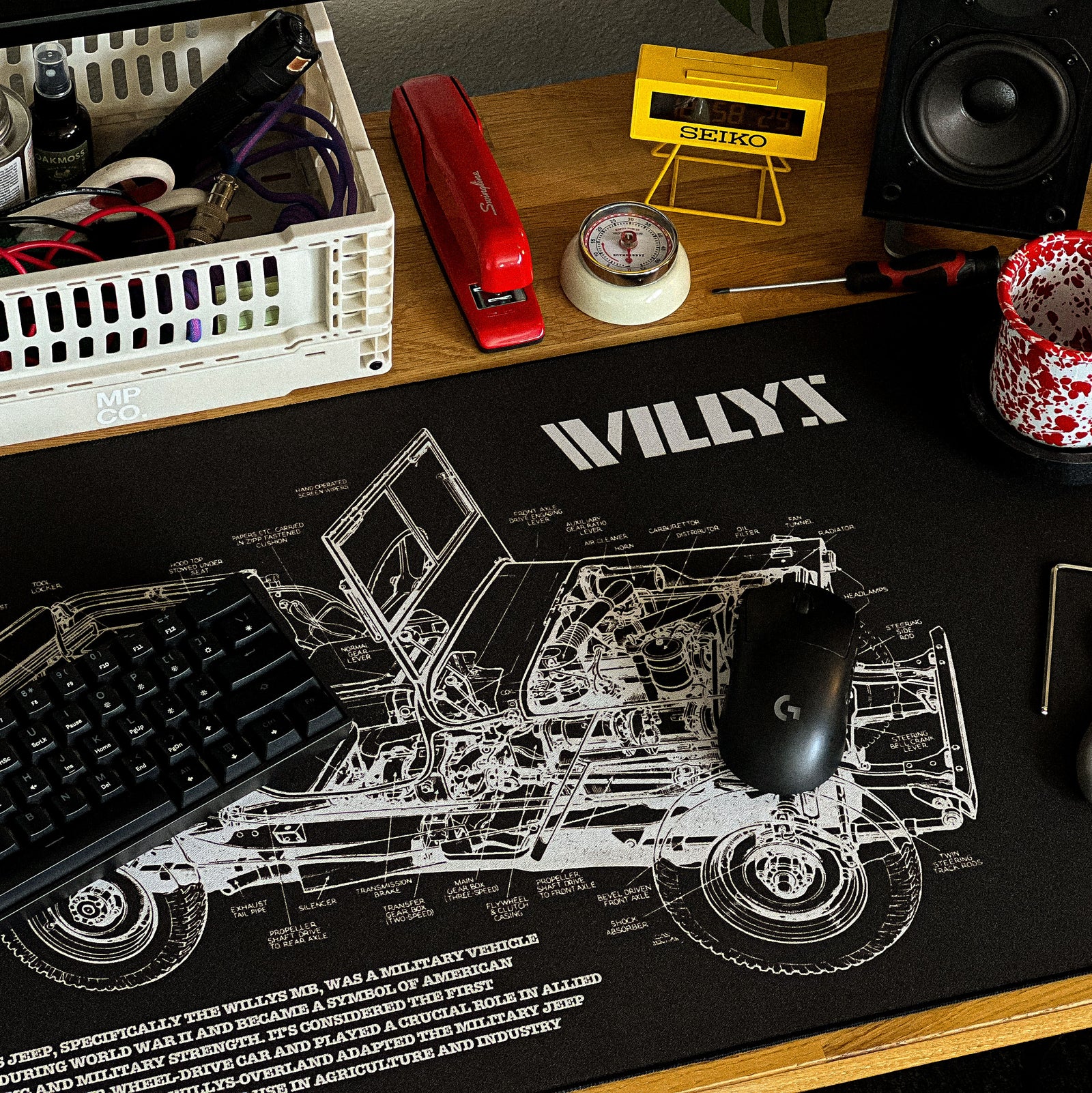WILLYS - Black desk setup