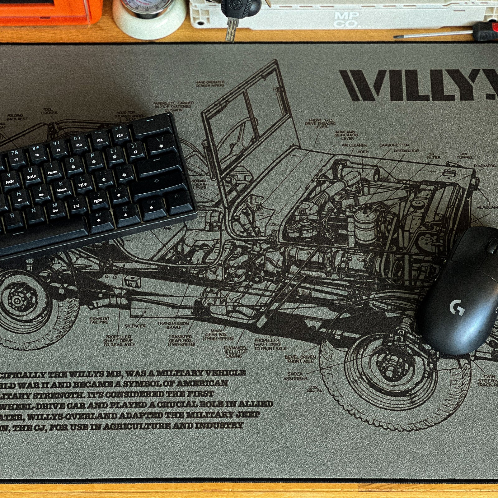 WILLYS - Green desk setup